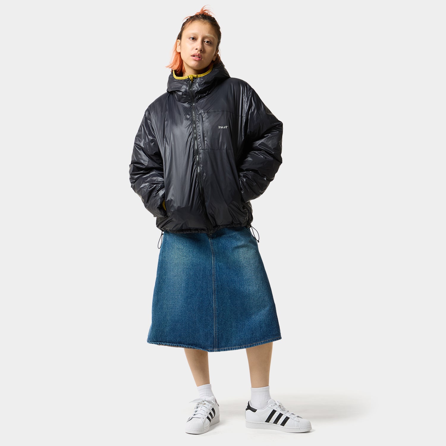 HUF (ハフ) Worldwide JP /JACKETS(ジャケット)/ HUF X TAION CASCADE PACKABLE HOODED DOWN JACKET商品 / BLACK