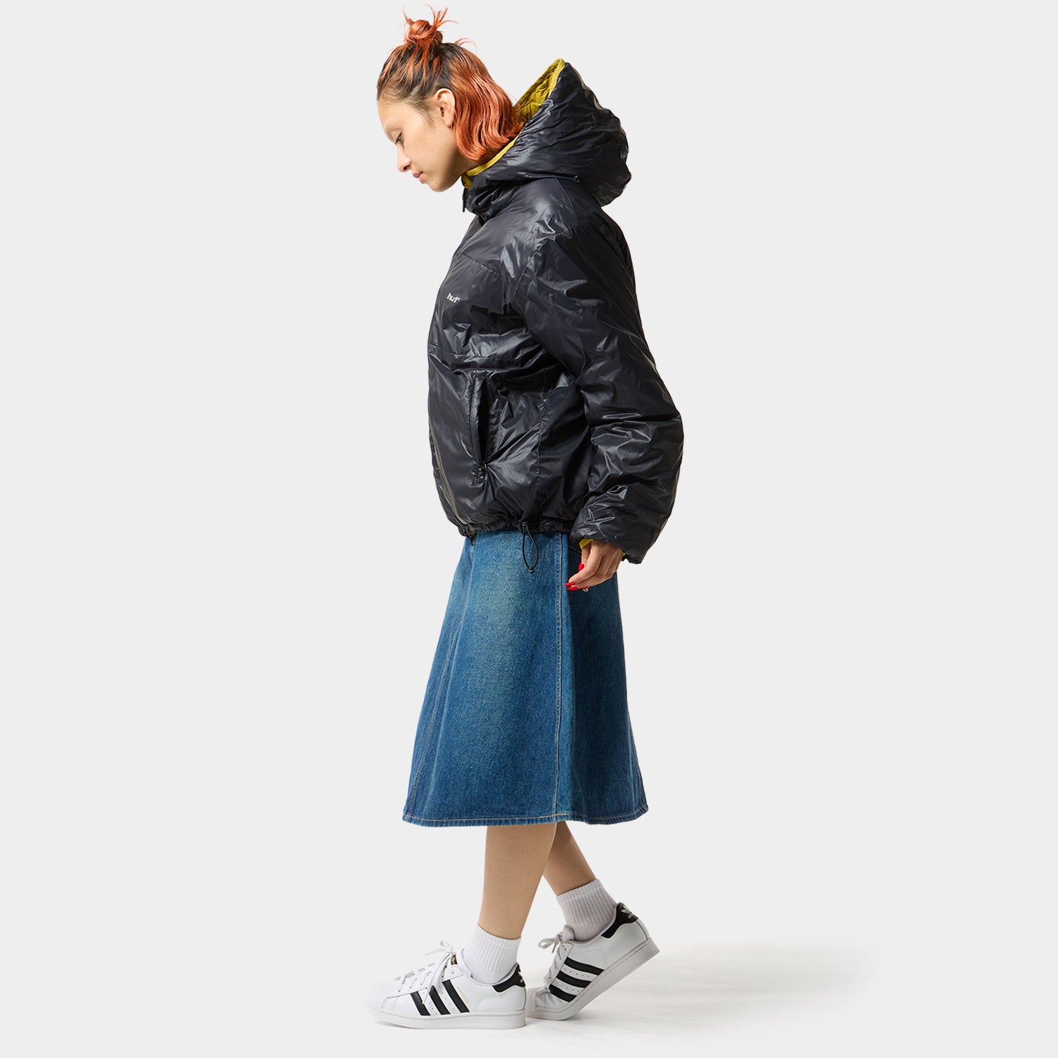 HUF (ハフ) Worldwide JP /JACKETS(ジャケット)/ HUF X TAION CASCADE PACKABLE HOODED DOWN JACKET商品 / BLACK