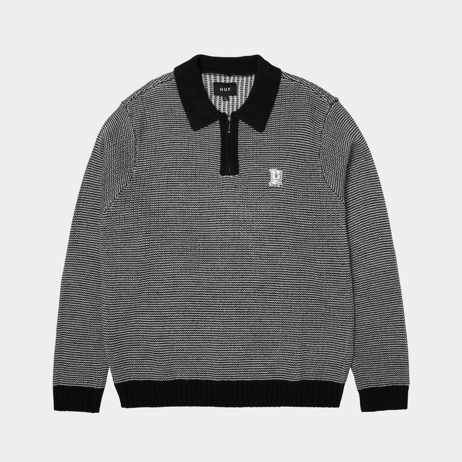HUF (ハフ) Worldwide JP /KNITS & SWEATERS(ニット&セーター)/ MEGABLAST TWO TONE WAFFLE SWEATER商品 / WASHED BLUE/MOSS