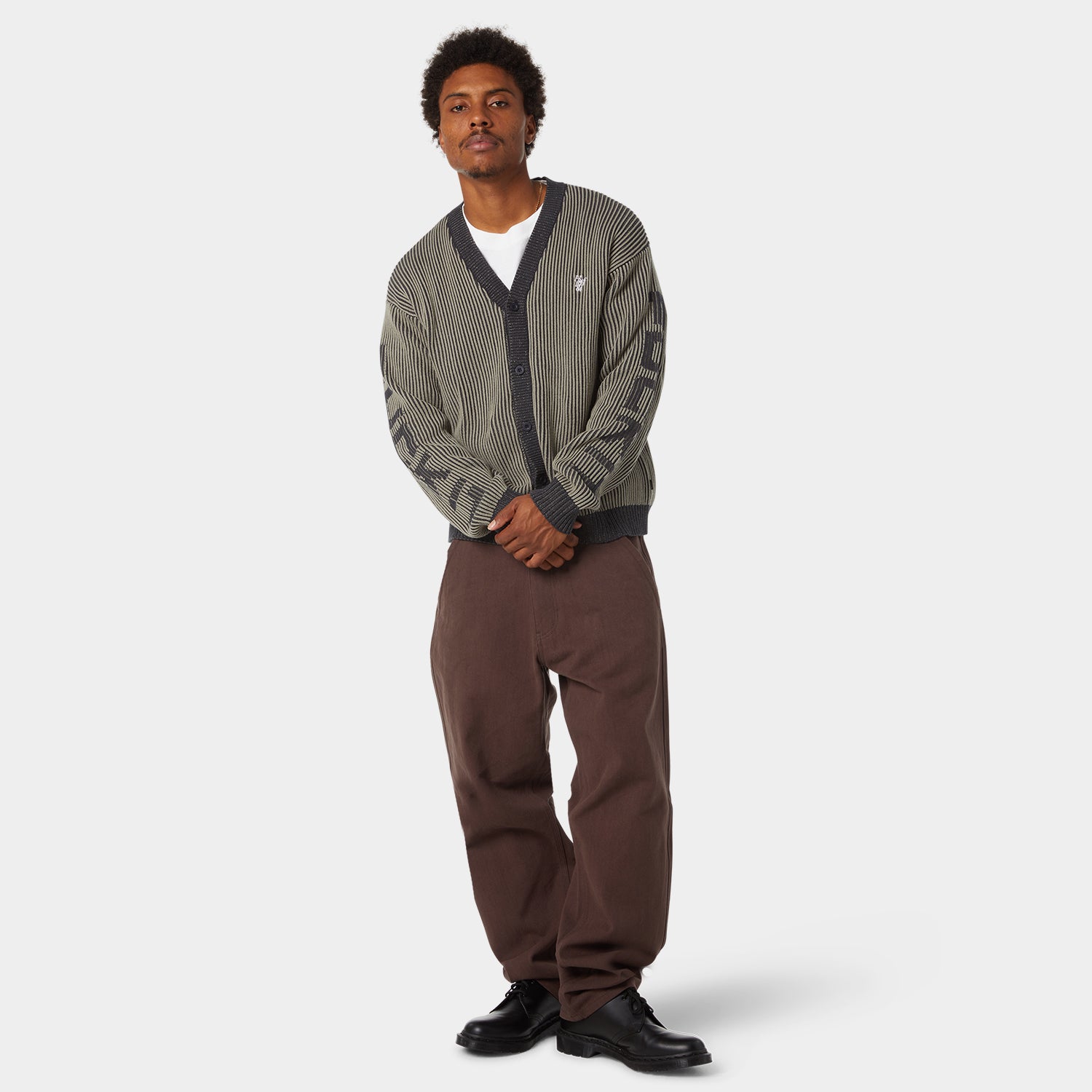 HUF (ハフ) Worldwide JP /KNITS & SWEATERS(ニット&セーター)/ REPEATER CARDIGAN商品 / WASHED BLUE