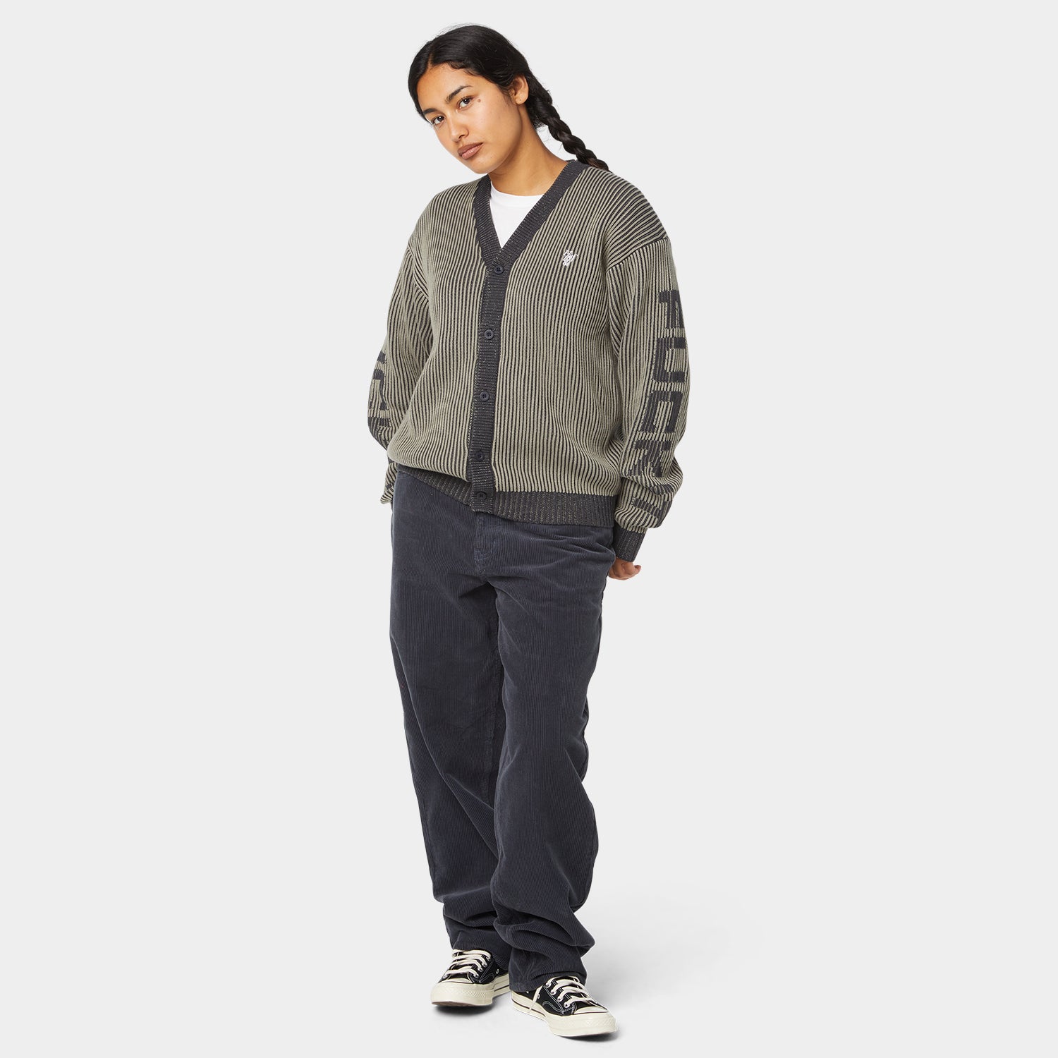 HUF (ハフ) Worldwide JP /KNITS & SWEATERS(ニット&セーター)/ REPEATER CARDIGAN商品 / WASHED BLUE