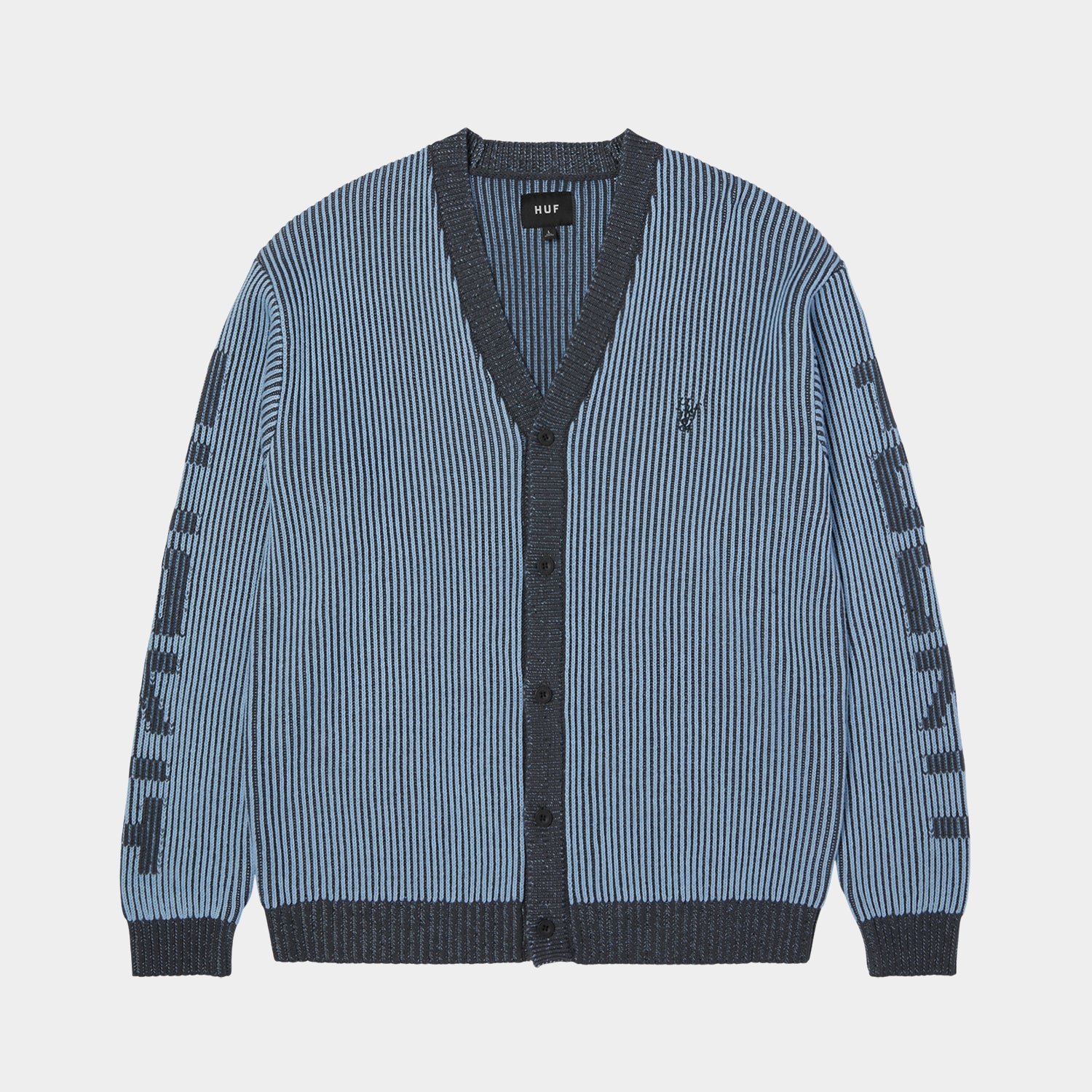 HUF (ハフ) Worldwide JP /KNITS & SWEATERS(ニット&セーター)/ REPEATER CARDIGAN商品 / WASHED BLUE