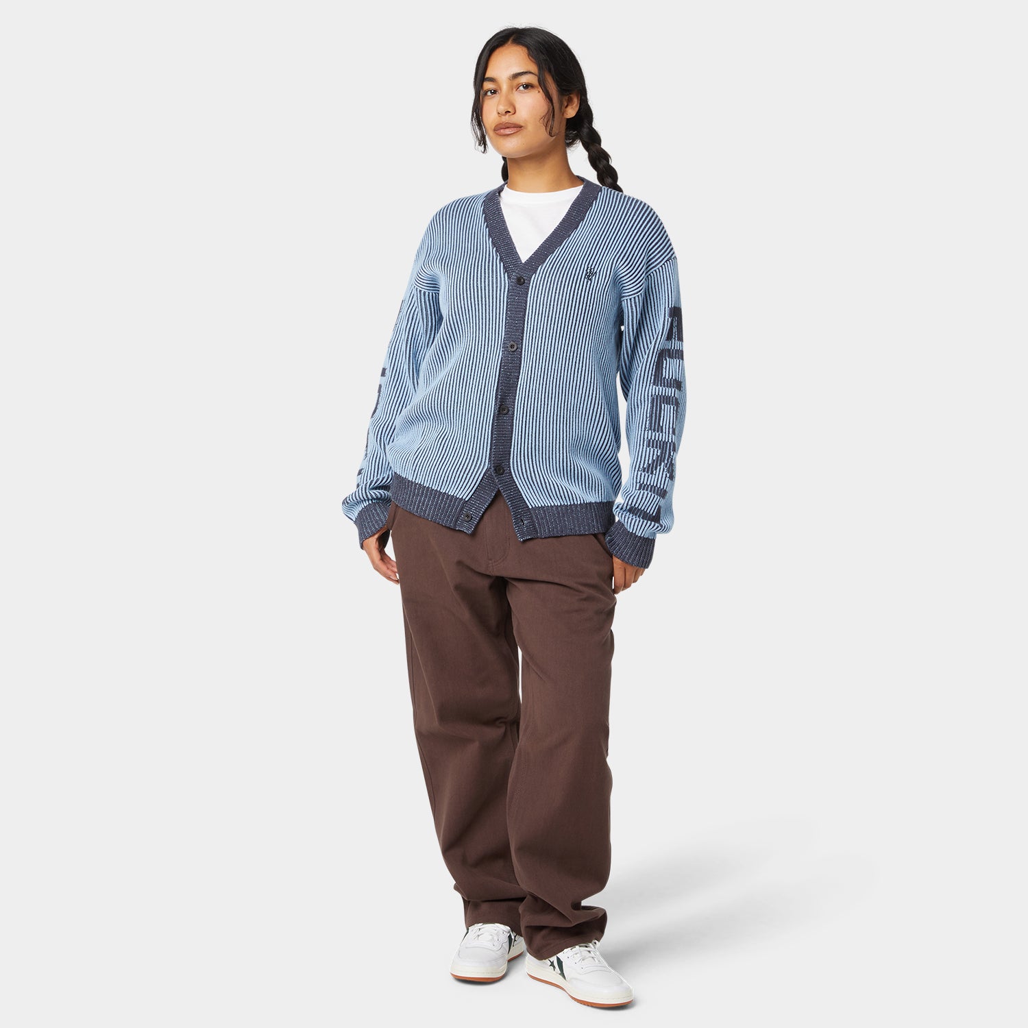 HUF (ハフ) Worldwide JP /KNITS & SWEATERS(ニット&セーター)/ REPEATER CARDIGAN商品 / WASHED BLUE