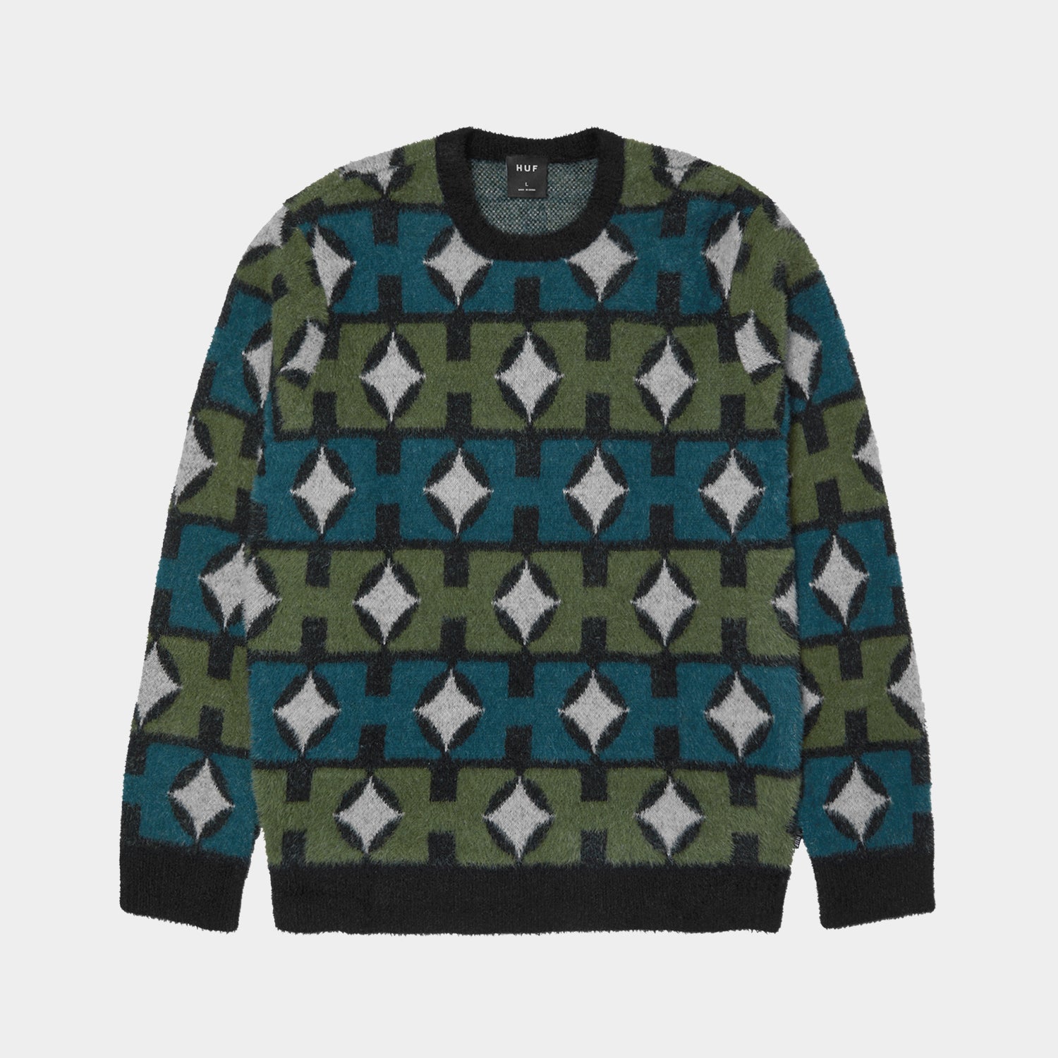 HUF (ハフ) Worldwide JP /KNITS & SWEATERS(ニット&セーター)/ SPACE AGE CREWNECK SWEATER商品 / PINE