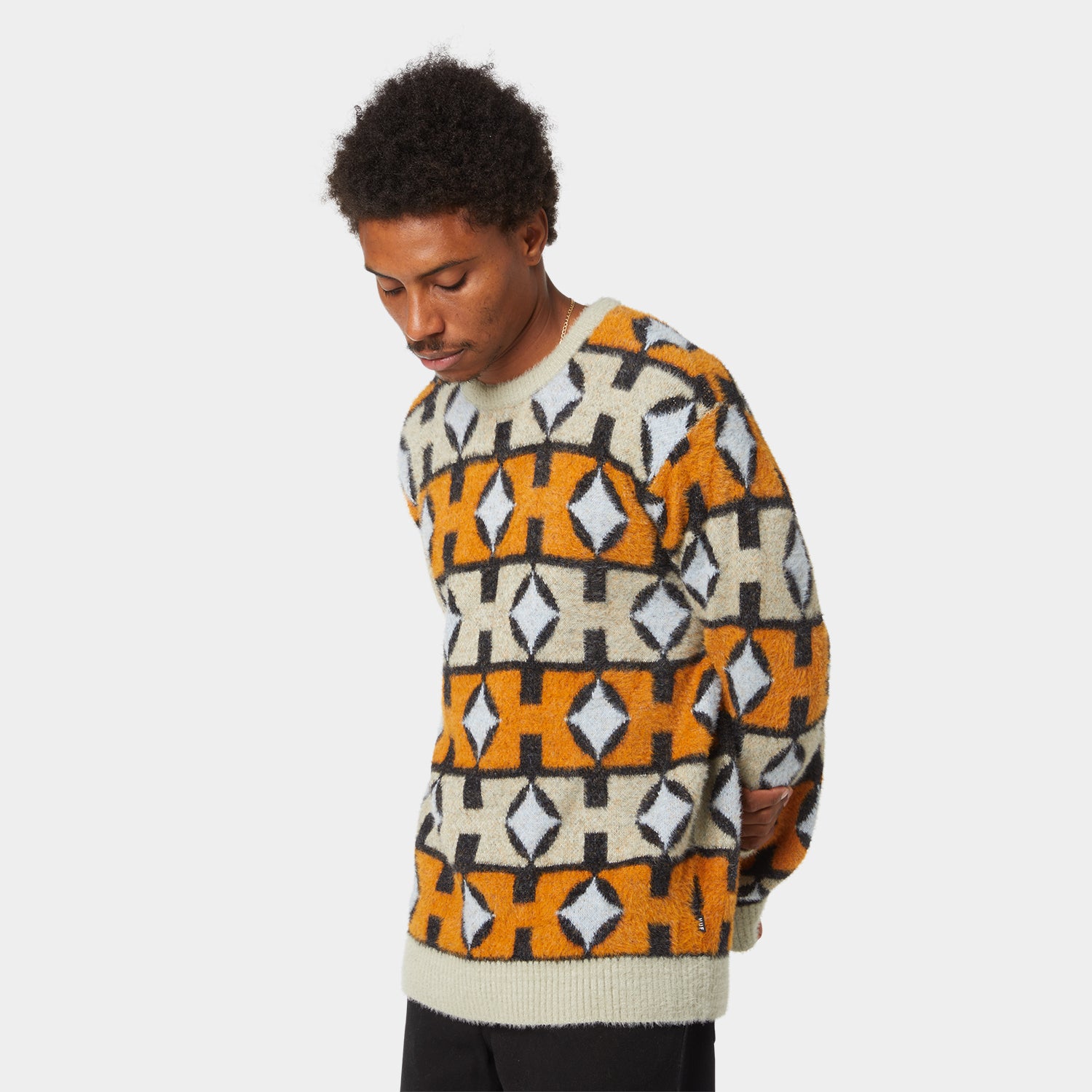 HUF (ハフ) Worldwide JP /KNITS & SWEATERS(ニット&セーター)/ SPACE AGE CREWNECK SWEATER商品 / PINE