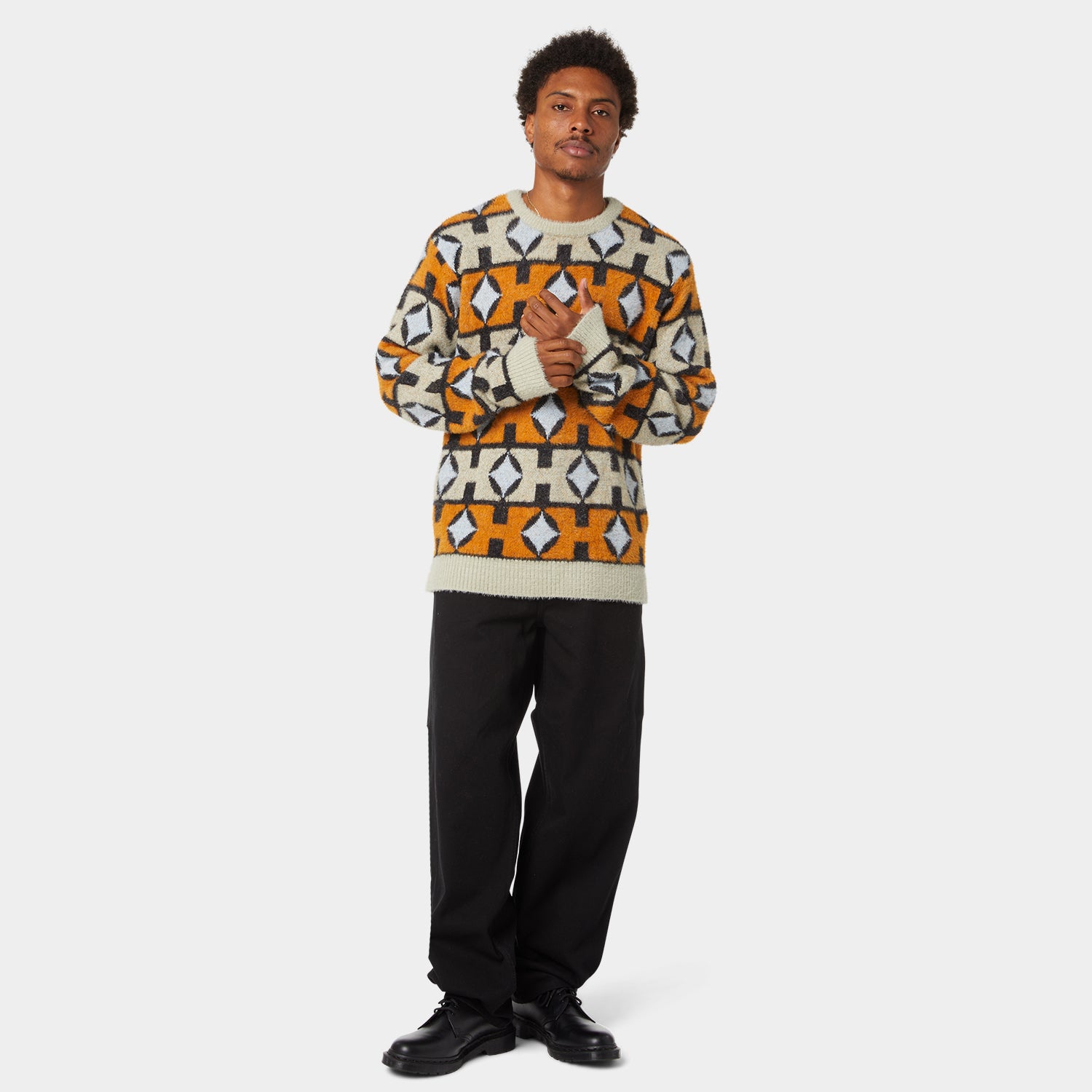 HUF (ハフ) Worldwide JP /KNITS & SWEATERS(ニット&セーター)/ SPACE AGE CREWNECK SWEATER商品 / PINE