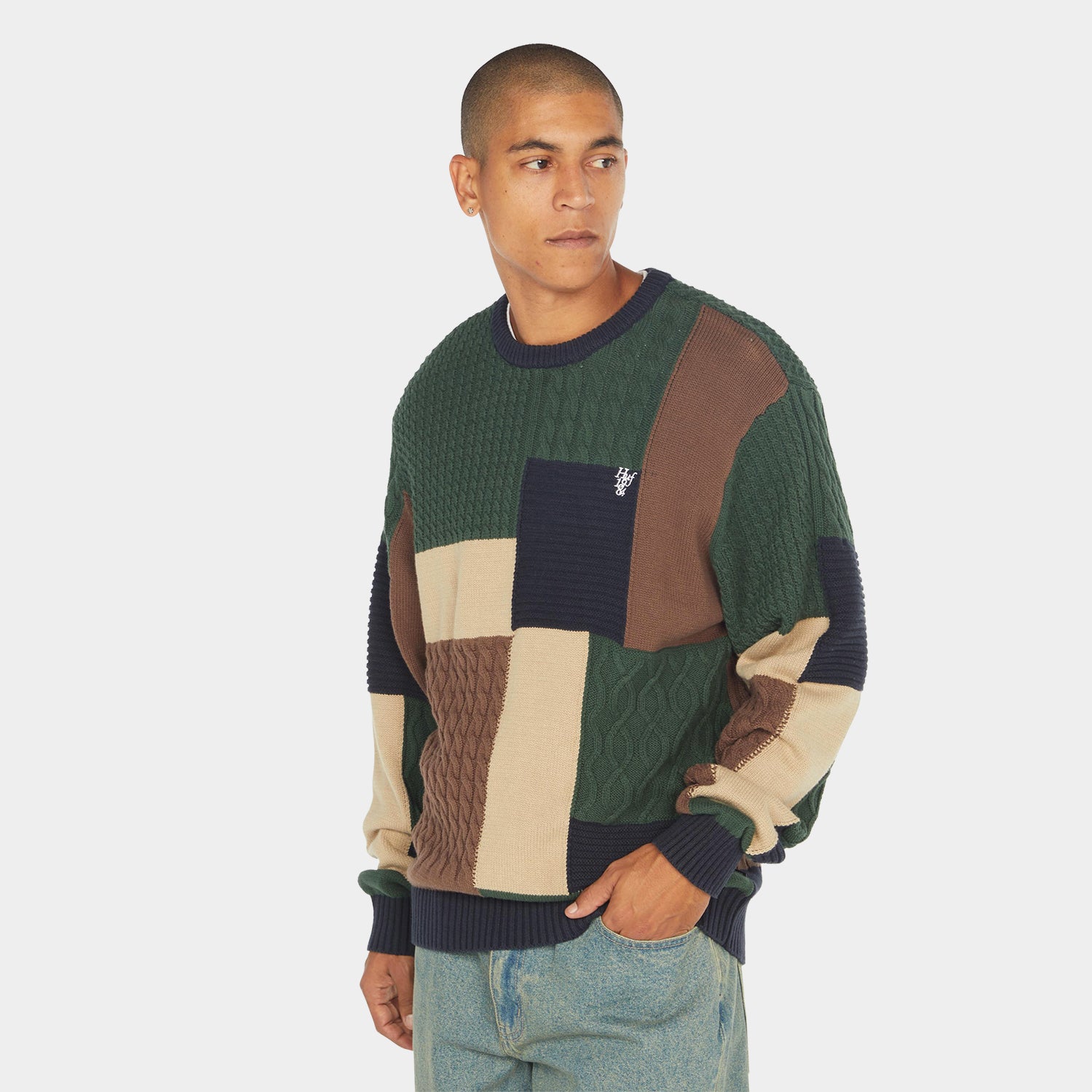 HUF (ハフ) Worldwide JP /KNITS & SWEATERS(ニット&セーター)/ COLUMBIA CABLE KNIT SWEATER商品 / MULTI