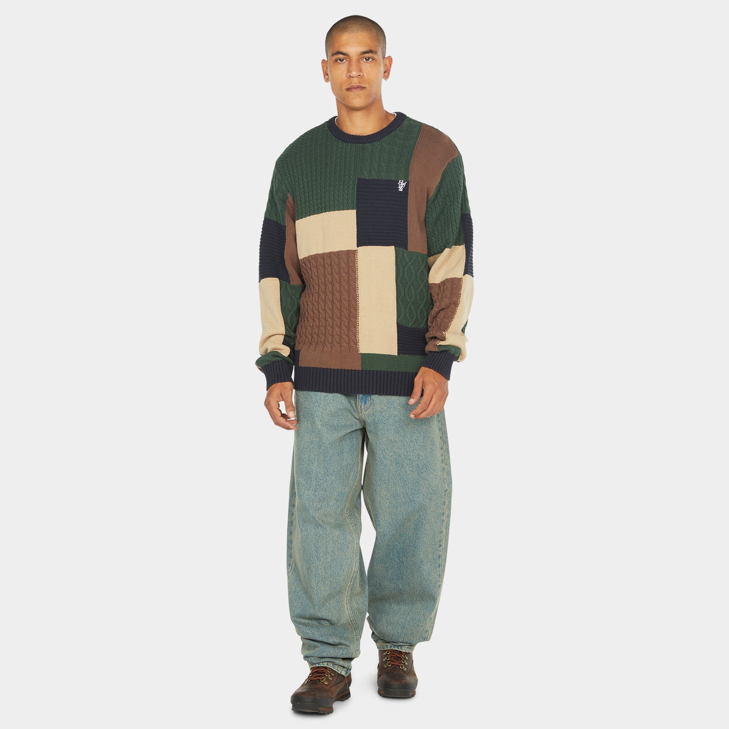 HUF (ハフ) Worldwide JP /KNITS & SWEATERS(ニット&セーター)/ COLUMBIA CABLE KNIT SWEATER商品 / MULTI