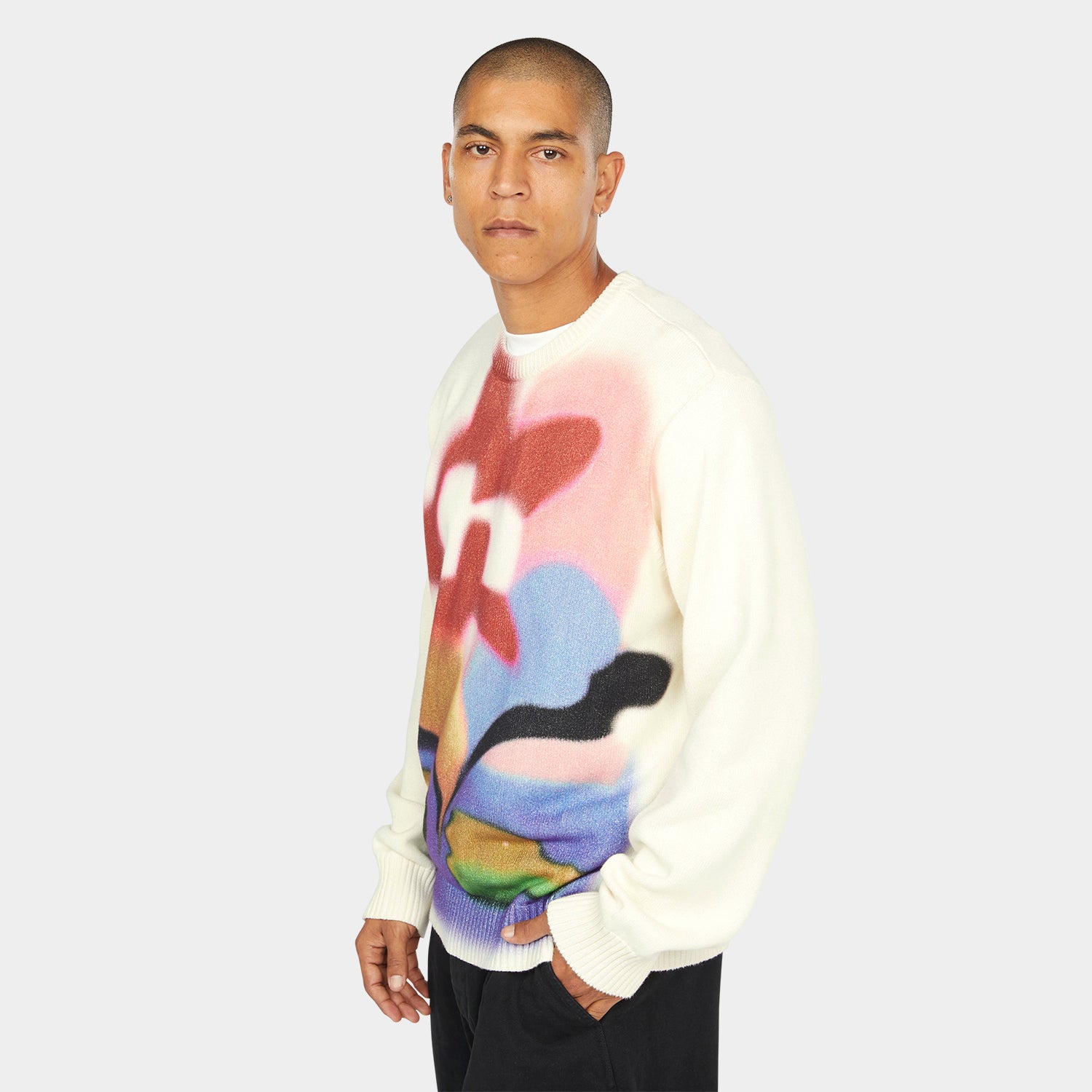 HUF (ハフ) Worldwide JP /KNITS & SWEATERS(ニット&セーター)/ SOFT FOCUS CREWNECK SWEATER商品 / MULTI