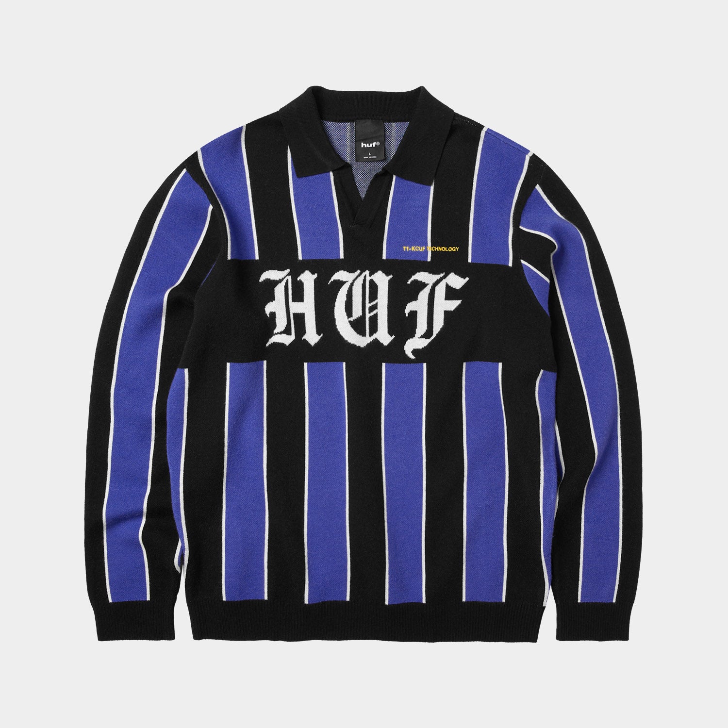 HUF (ハフ) Worldwide JP /KNITS & SWEATERS(ニット&セーター)/ MIDFIELD JERSEY SWEATER商品 / ELECTRIC BLUE