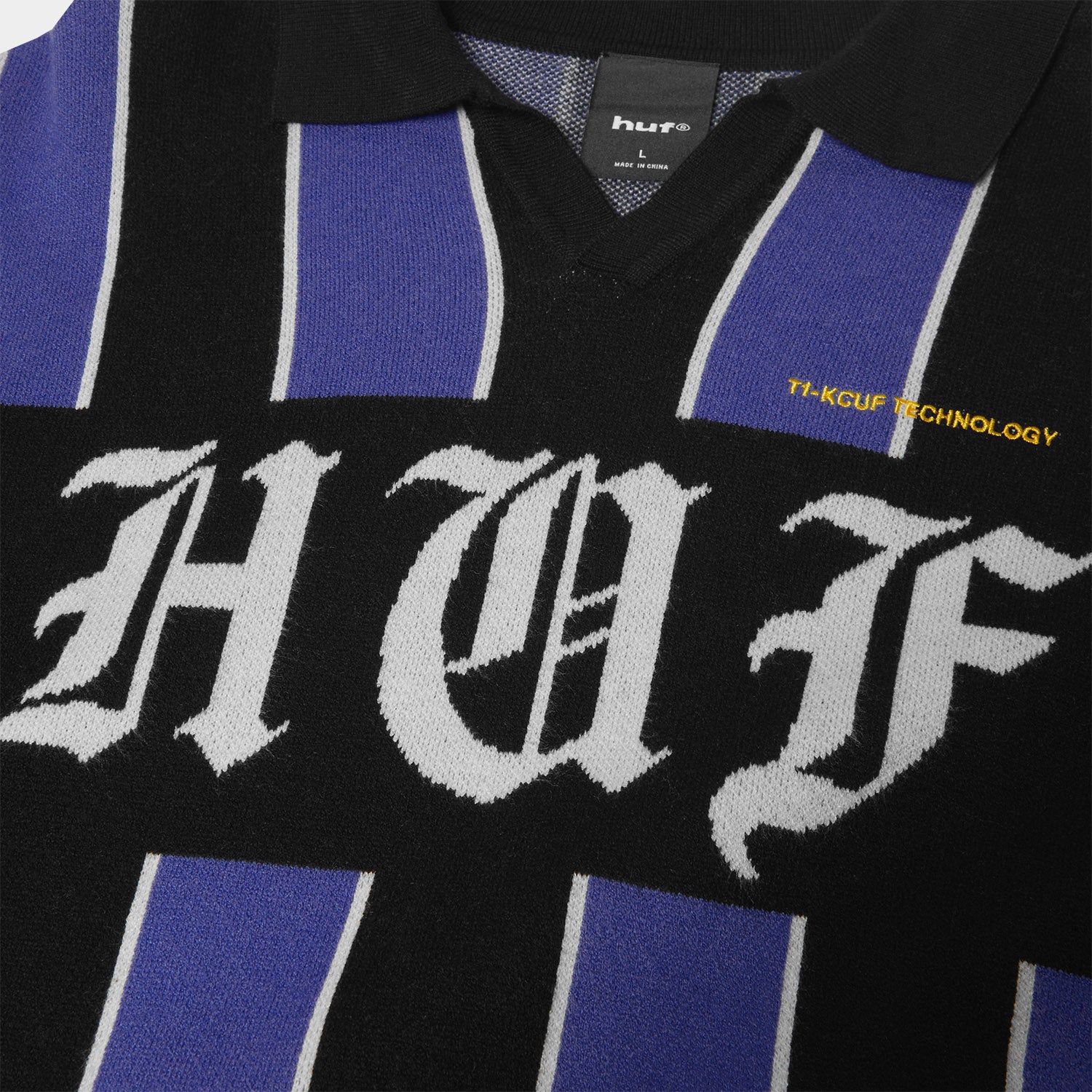 HUF (ハフ) Worldwide JP /KNITS & SWEATERS(ニット&セーター)/ MIDFIELD JERSEY SWEATER商品 / ELECTRIC BLUE