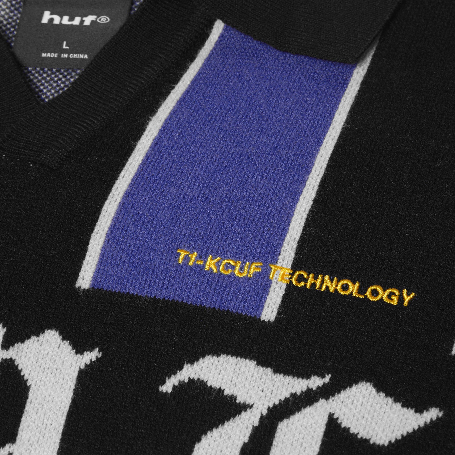 HUF (ハフ) Worldwide JP /KNITS & SWEATERS(ニット&セーター)/ MIDFIELD JERSEY SWEATER商品 / ELECTRIC BLUE
