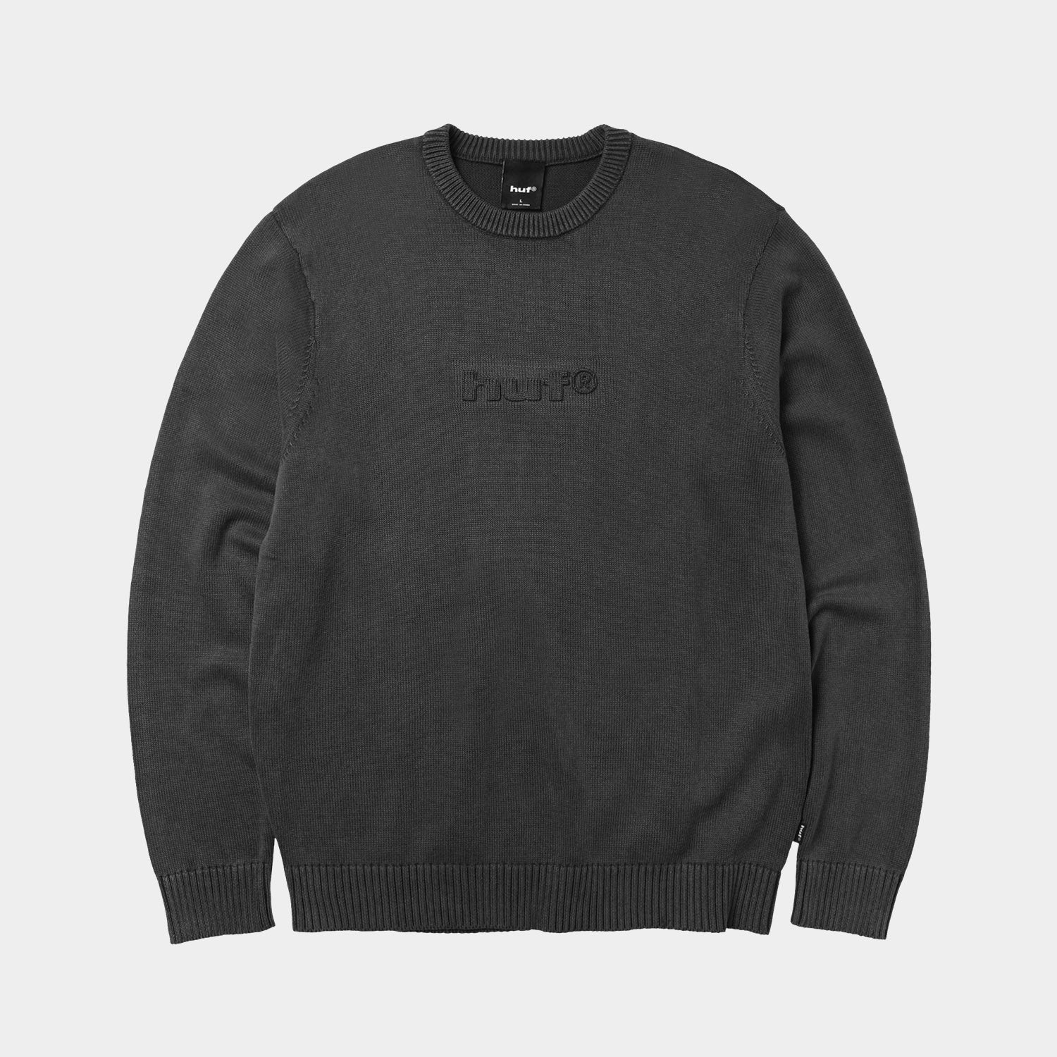 HUF (ハフ) Worldwide JP /KNITS & SWEATERS(ニット&セーター)/ PACIFIC WASH EMBOSSED CREWNECK商品 / BLUE