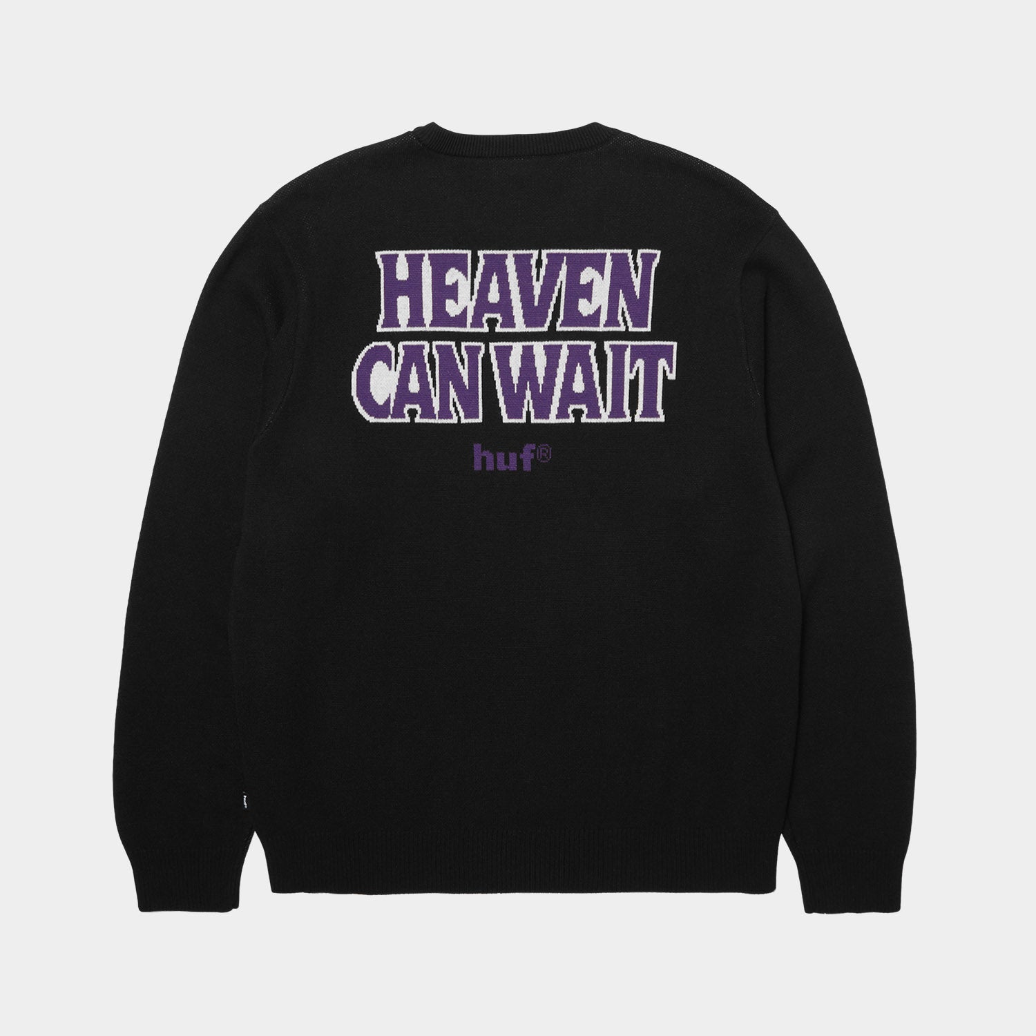 HUF (ハフ) Worldwide JP /KNITS & SWEATERS(ニット&セーター)/ HEAVEN CAN WAIT CREWNECK SWEATER商品 / BLACK