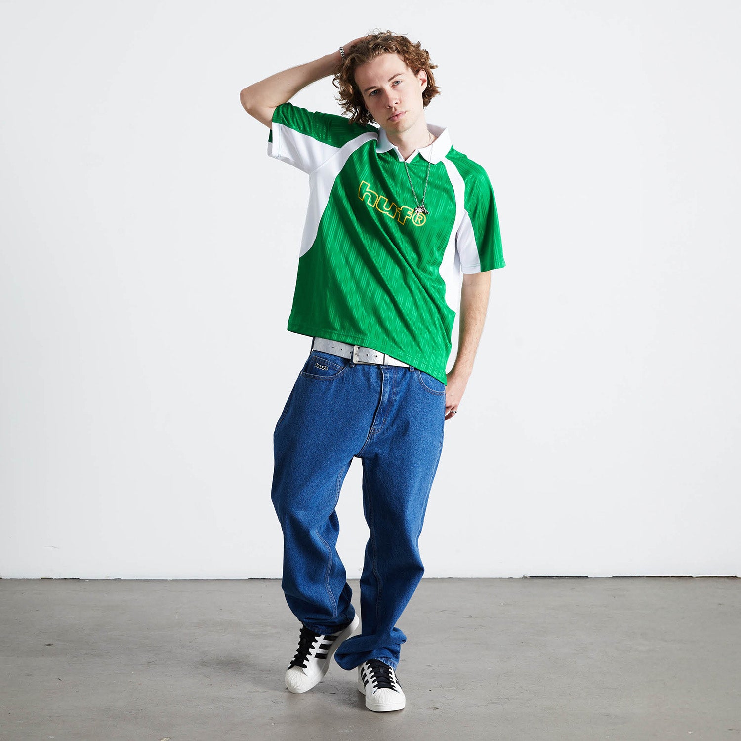HUF (ハフ) Worldwide JP /TOPS & SHIRTS(トップス&シャツ)/ SIDELINE SOCCER JERSEY商品 / CLOVER