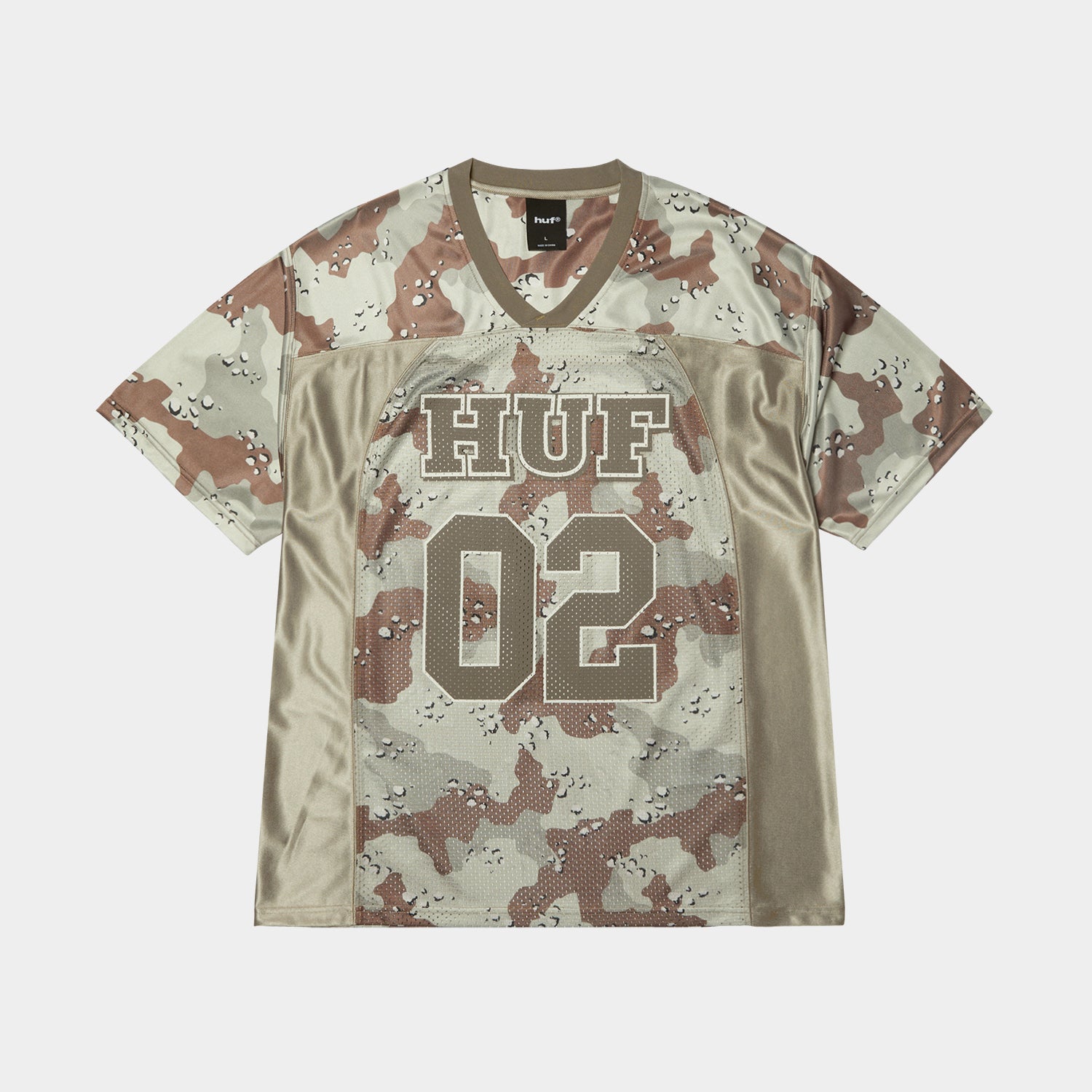 HUF (ハフ) Worldwide JP /TOPS & SHIRTS(トップス&シャツ)/ CAMO FOOTBALL JERSEY商品 / BROWN