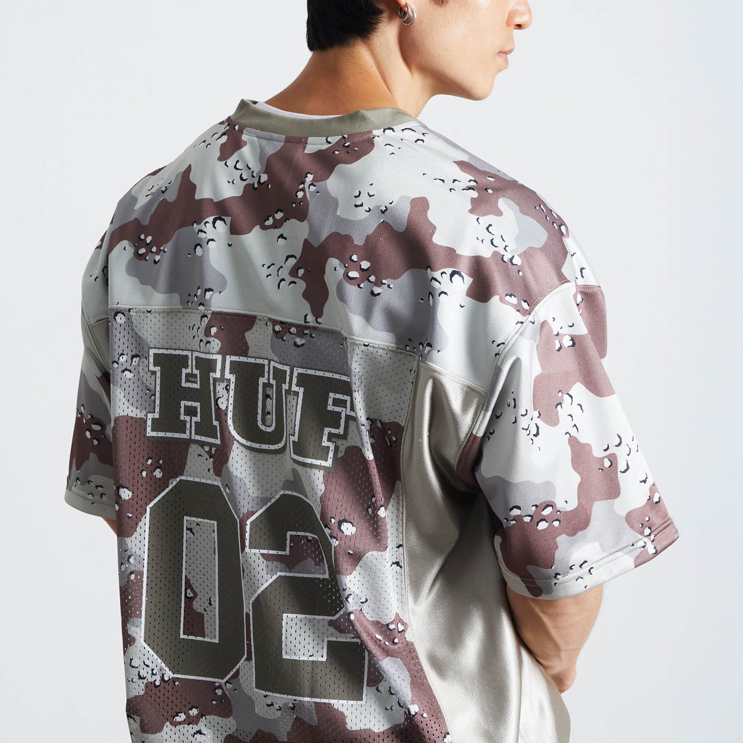 HUF (ハフ) Worldwide JP /TOPS & SHIRTS(トップス&シャツ)/ CAMO FOOTBALL JERSEY商品 / BROWN