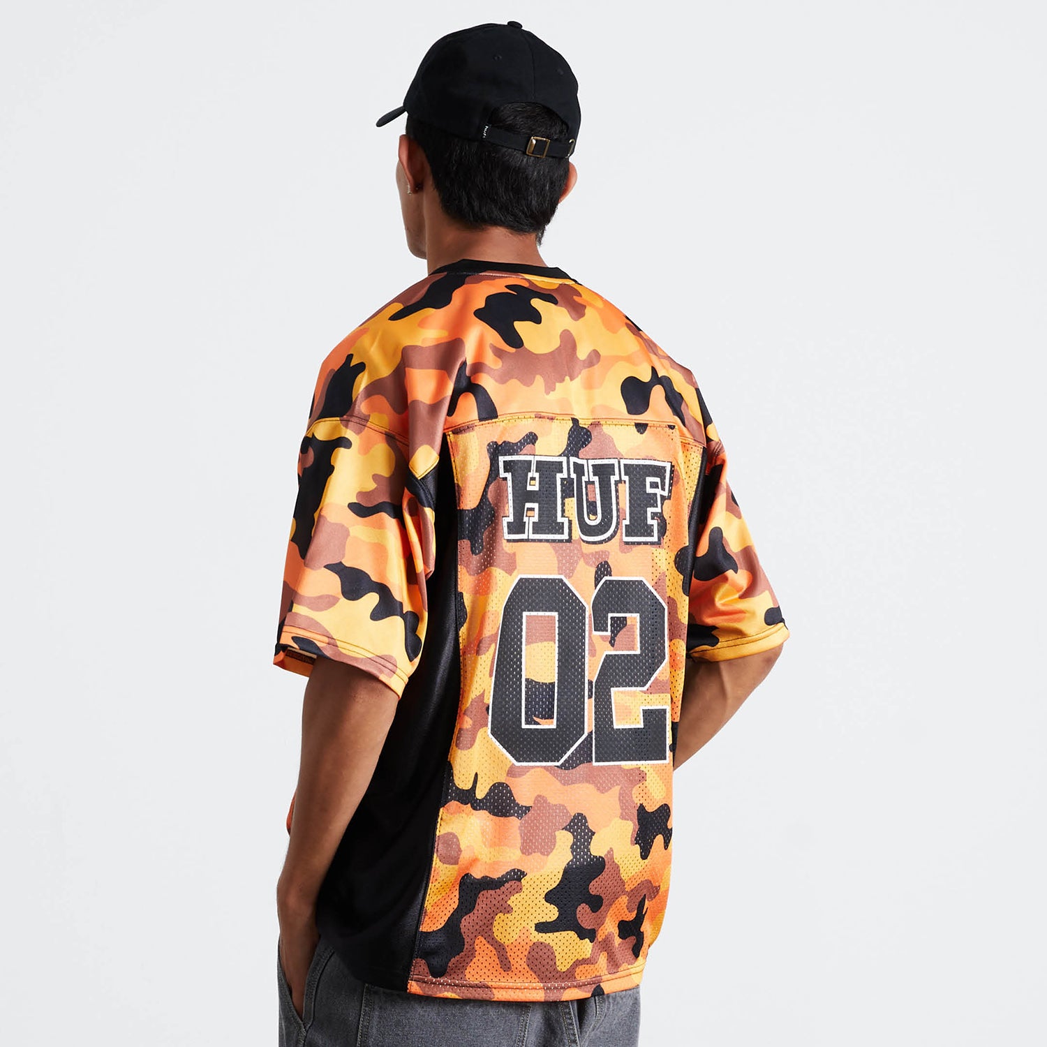 HUF (ハフ) Worldwide JP /TOPS & SHIRTS(トップス&シャツ)/ CAMO FOOTBALL JERSEY商品 / BROWN