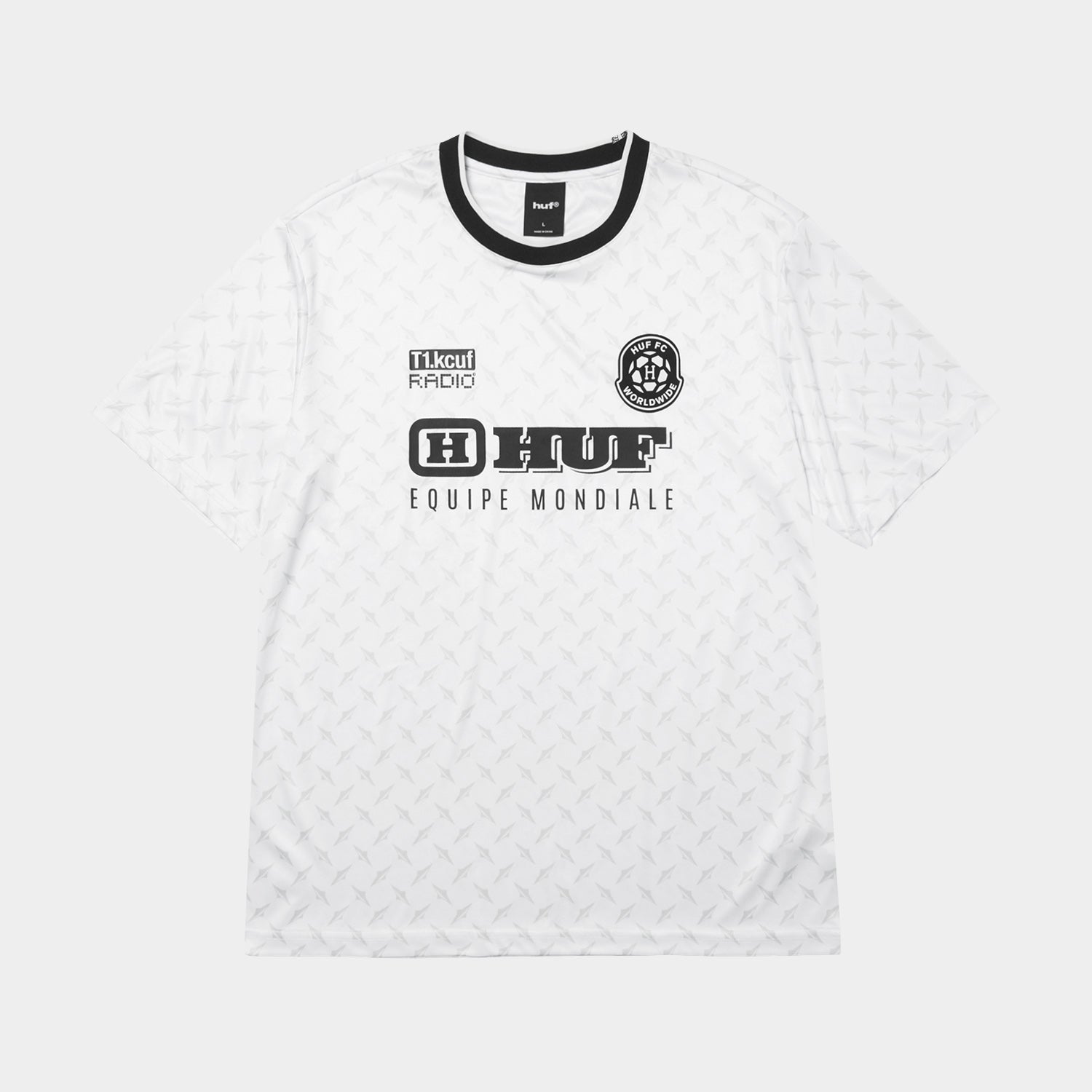 HUF (ハフ) Worldwide JP /TOPS & SHIRTS(トップス&シャツ)/ EQUIPE MONDIALE JERSEY商品 / WHITE