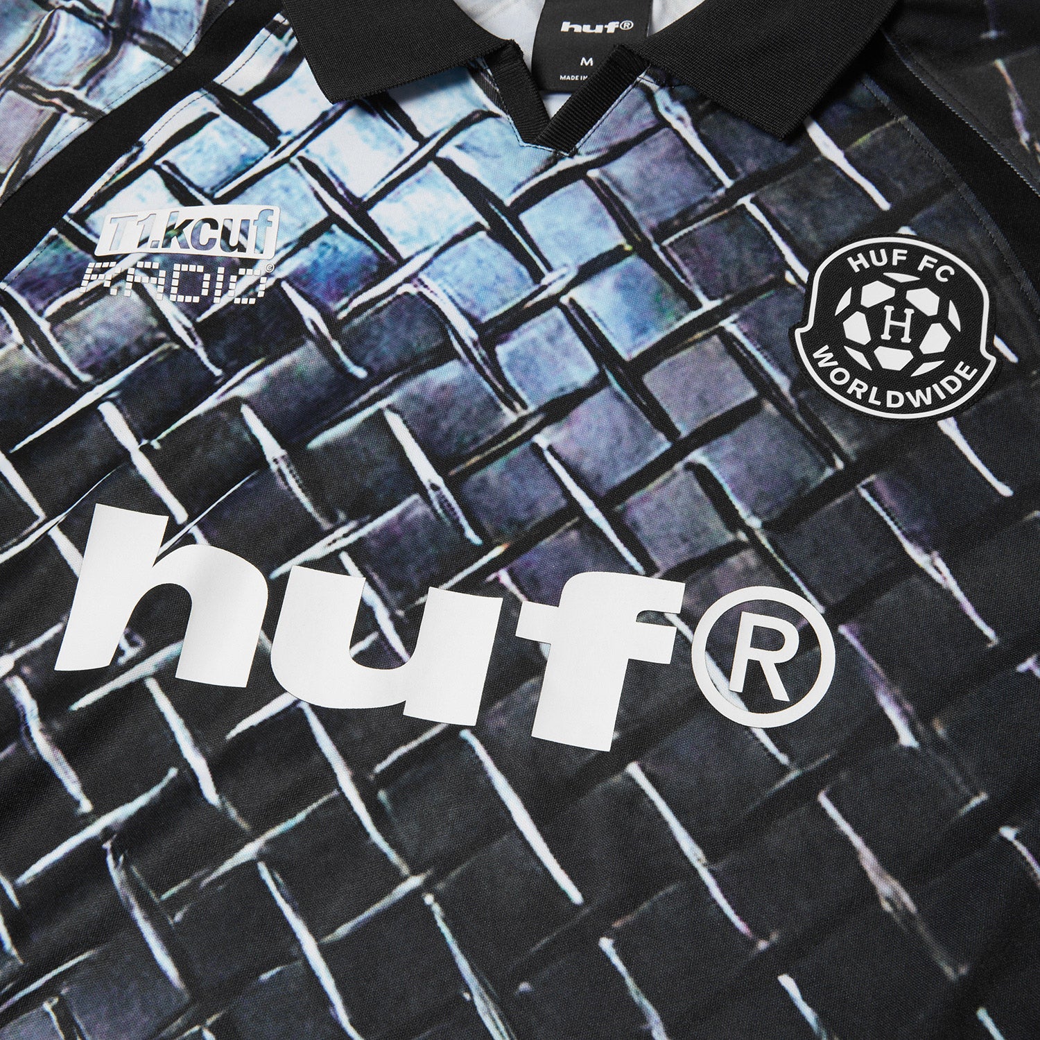 HUF (ハフ) Worldwide JP /TOPS & SHIRTS(トップス&シャツ)/ DIAMOND PLATE JERSEY商品 / BLACK