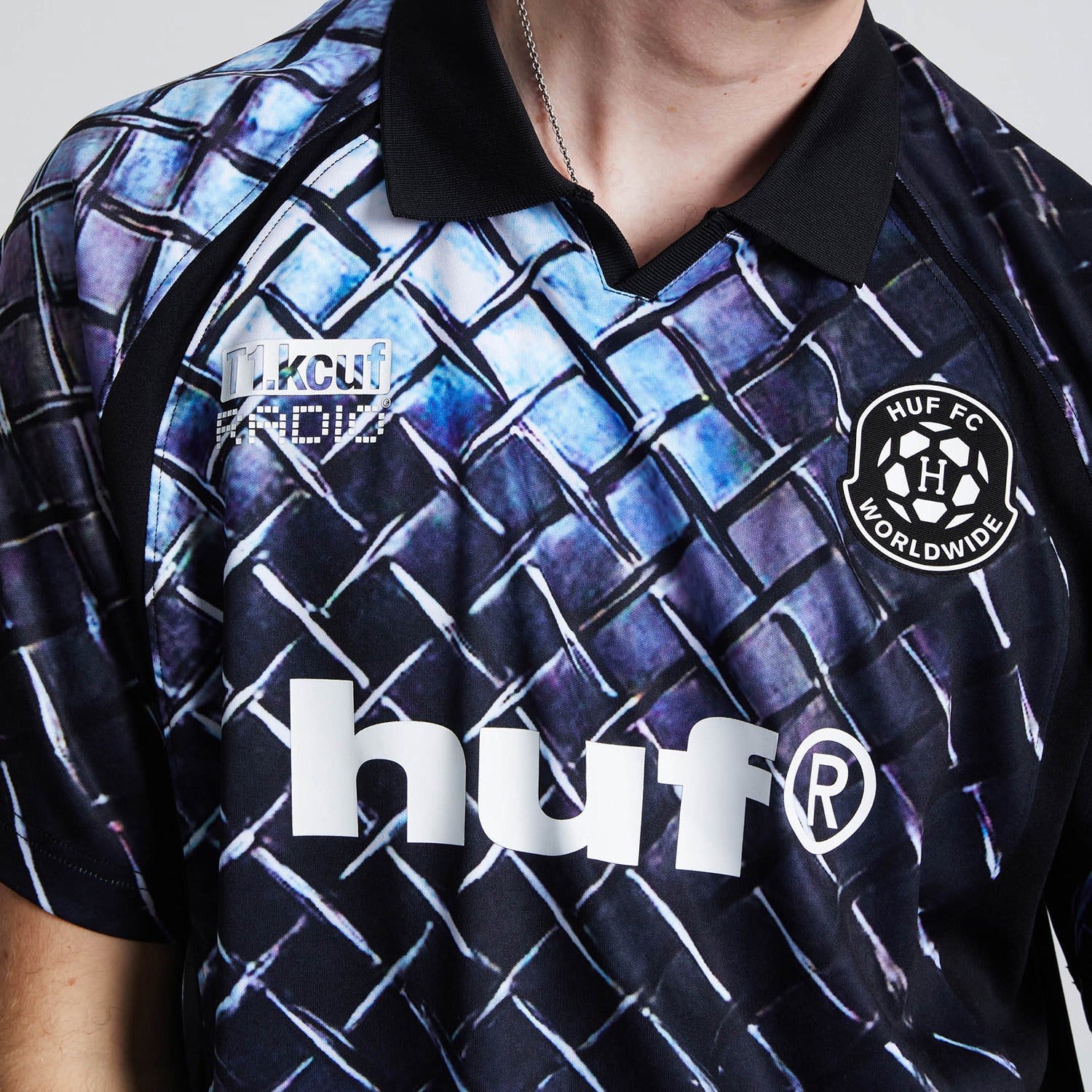 HUF (ハフ) Worldwide JP /TOPS & SHIRTS(トップス&シャツ)/ DIAMOND PLATE JERSEY商品 / BLACK