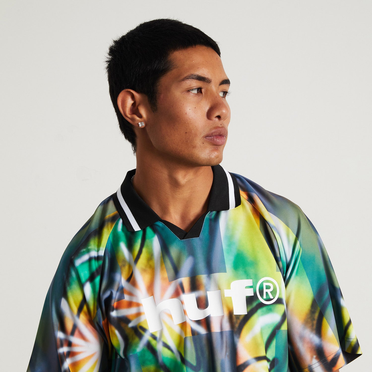 HUF (ハフ) Worldwide JP /TOPS & SHIRTS(トップス&シャツ)/ KENNY SCHARF MULTITUD SOCCER JERSEY商品 / MULTI