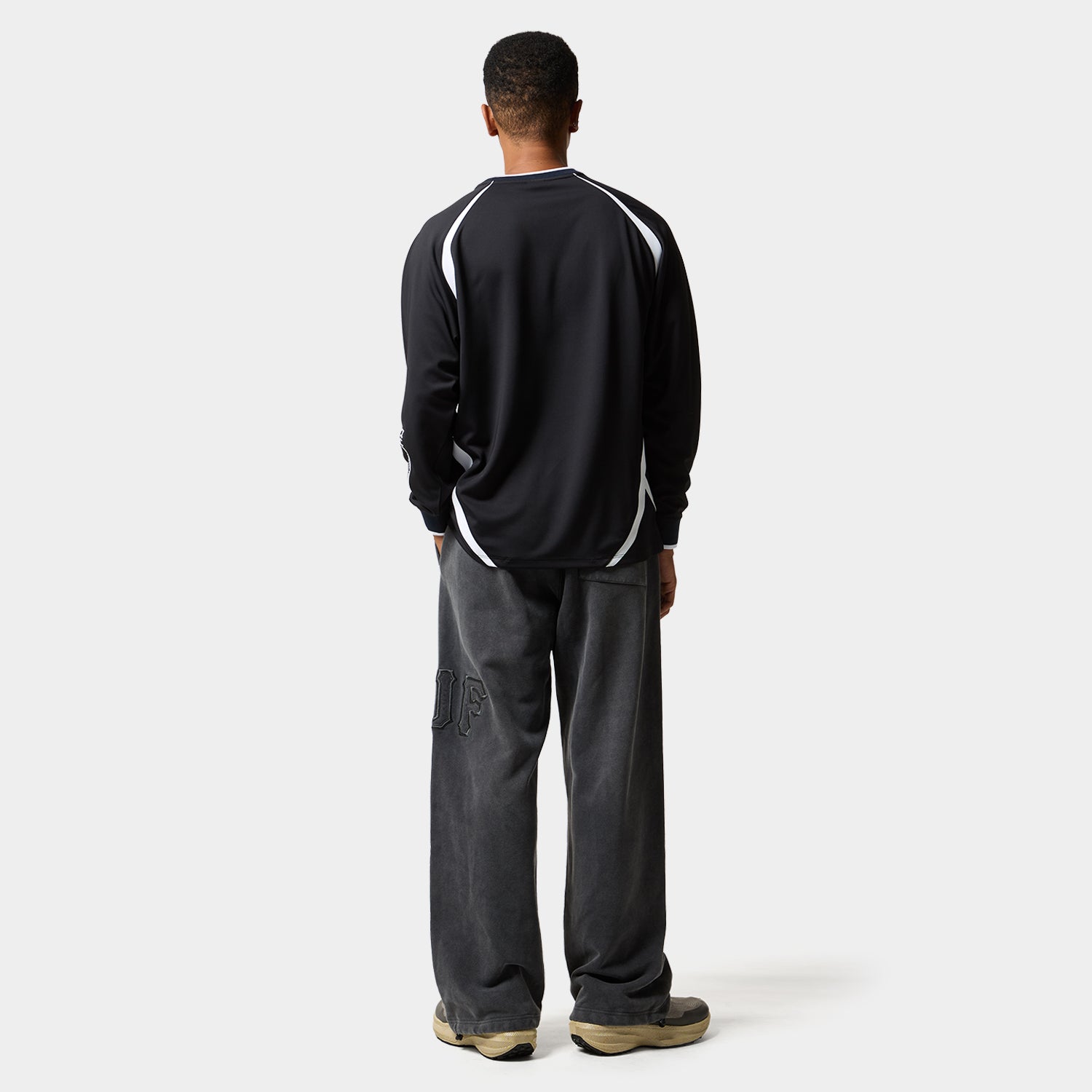 HUF (ハフ) Worldwide JP /TOPS & SHIRTS(トップス&シャツ)/ LUX JERSEY LS CREW商品 / BLACK