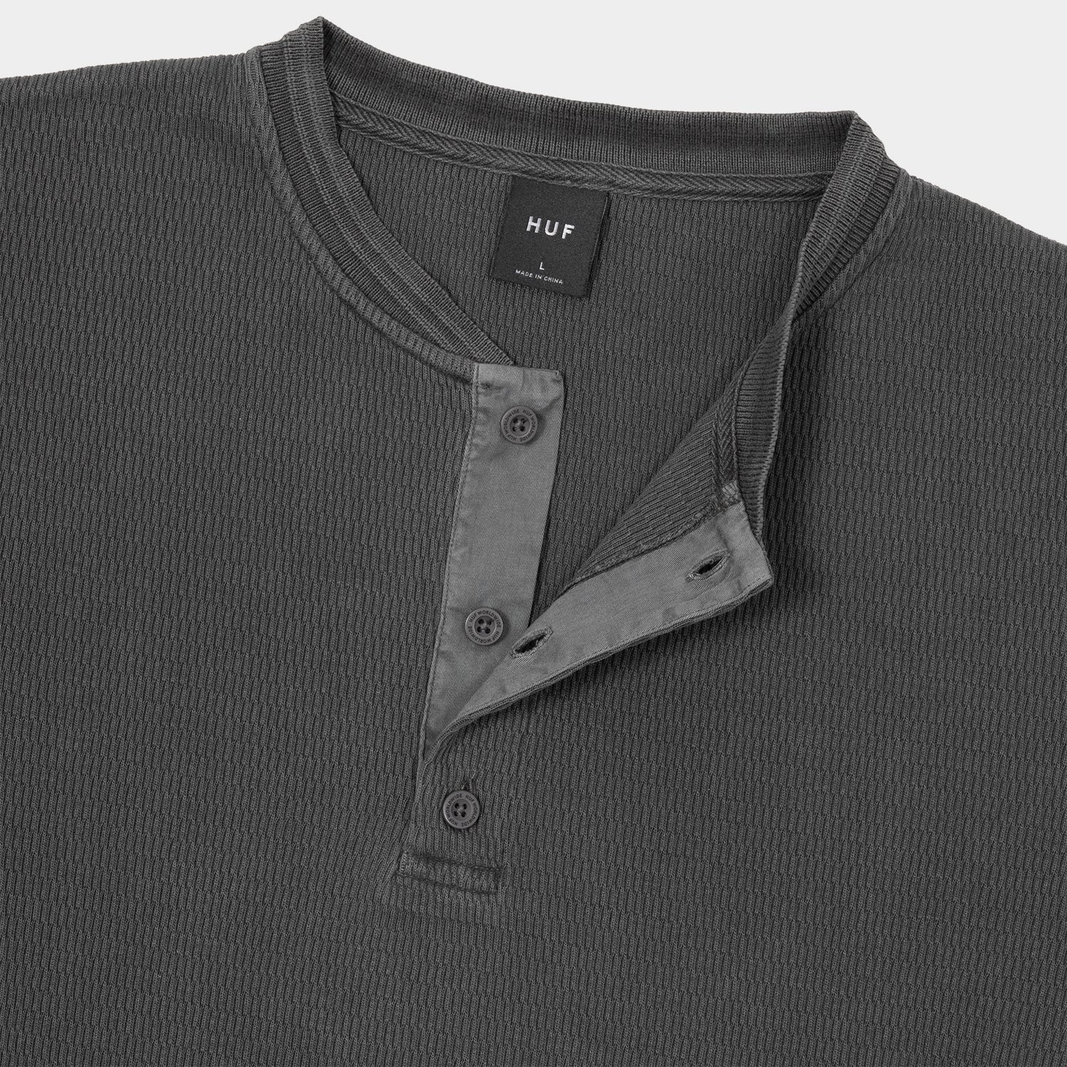 HUF (ハフ) Worldwide JP /TOPS & SHIRTS(トップス&シャツ)/ STRETCH LOGO HENRY THERMAL商品 / DARK OLIVE