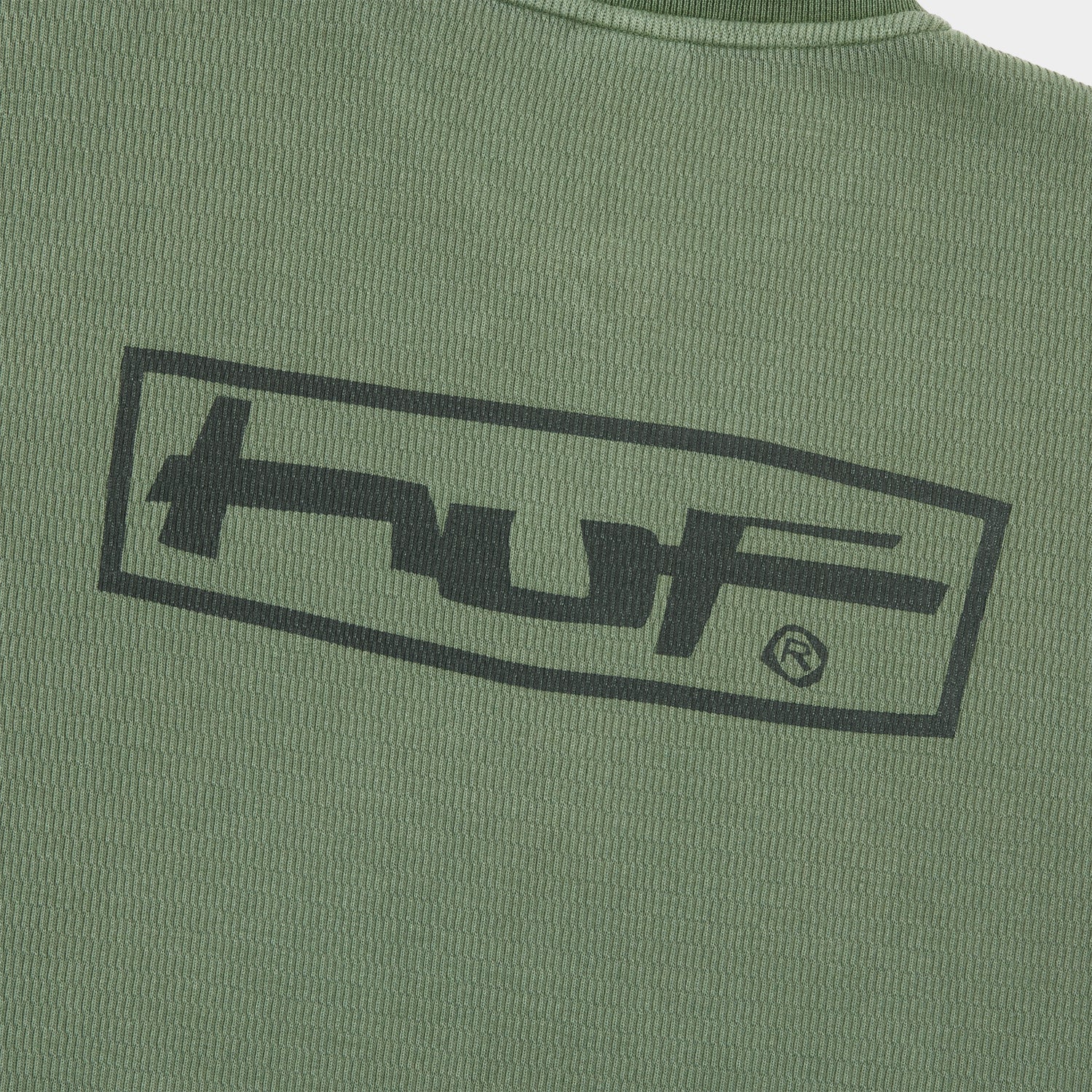 HUF (ハフ) Worldwide JP /TOPS & SHIRTS(トップス&シャツ)/ STRETCH LOGO HENRY THERMAL商品 / DARK OLIVE