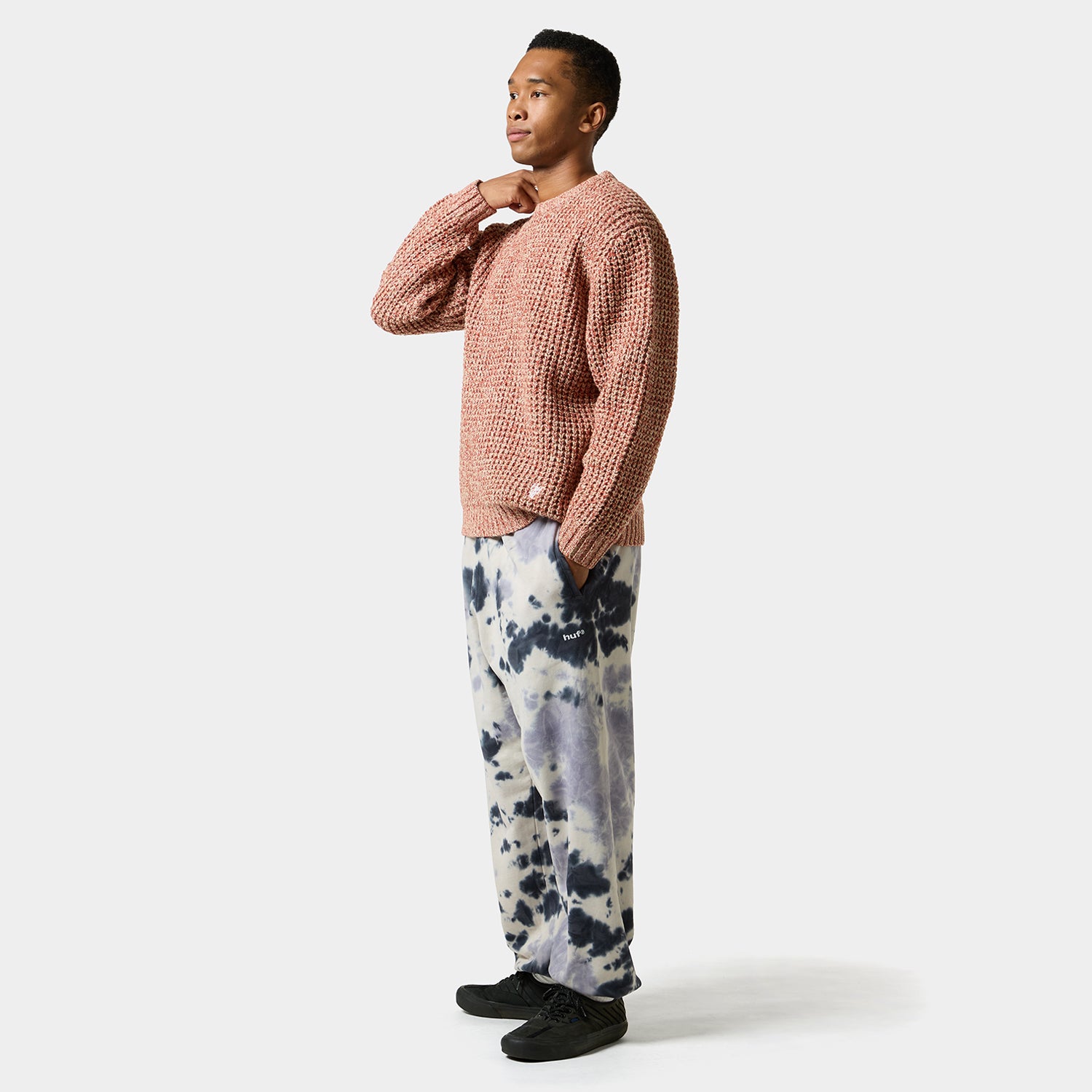 HUF (ハフ) Worldwide JP /KNITS & SWEATERS(ニット&セーター)/ 1984 MELANGE SWEATER商品 / BROWN