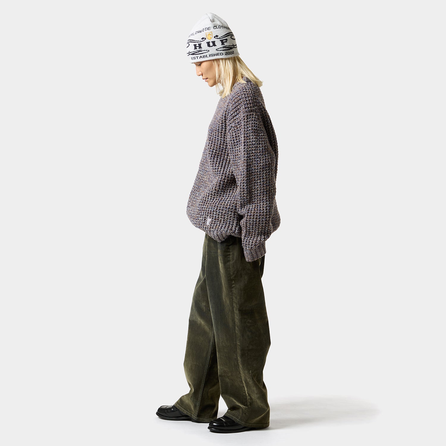 HUF (ハフ) Worldwide JP /KNITS & SWEATERS(ニット&セーター)/ 1984 MELANGE SWEATER商品 / BROWN