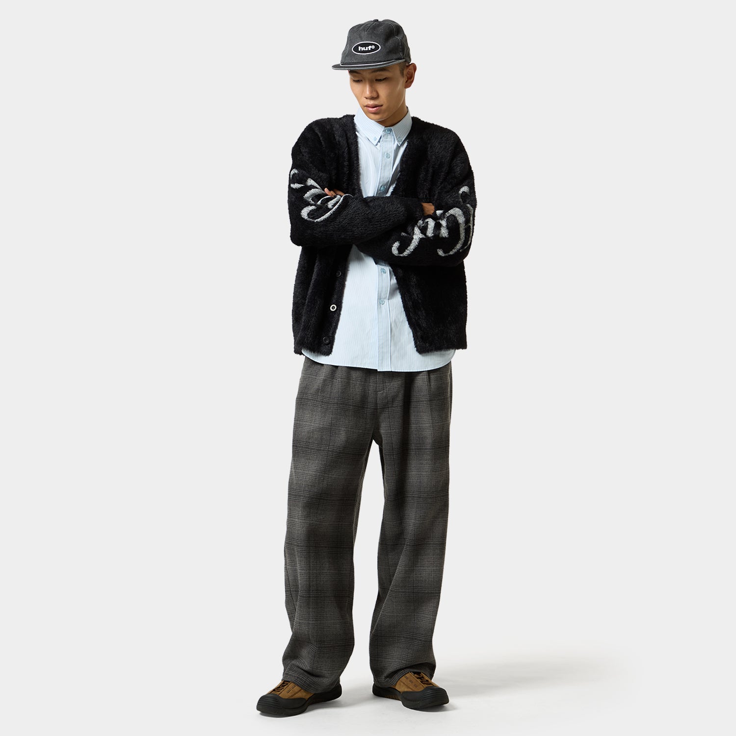 HUF (ハフ) Worldwide JP /KNITS & SWEATERS(ニット&セーター)/ THE CROWN CARDIGAN商品 / PISTACHIO