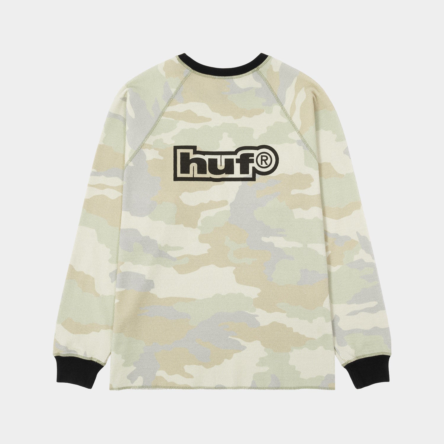 HUF (ハフ) Worldwide JP /TOPS & SHIRTS(トップス&シャツ)/ 89 OUTLINE LS RAGLAN商品 / BLACK