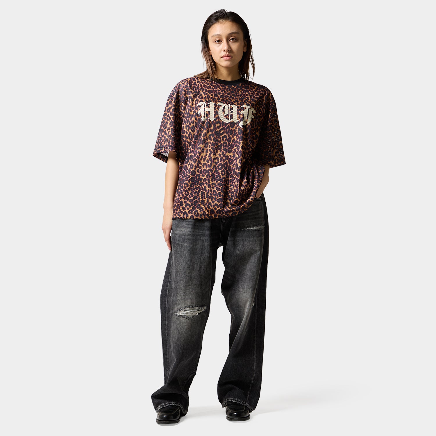 HUF (ハフ) Worldwide JP /TOPS & SHIRTS(トップス&シャツ)/ OLD ENGLISH MESH TOP商品 / BROWN