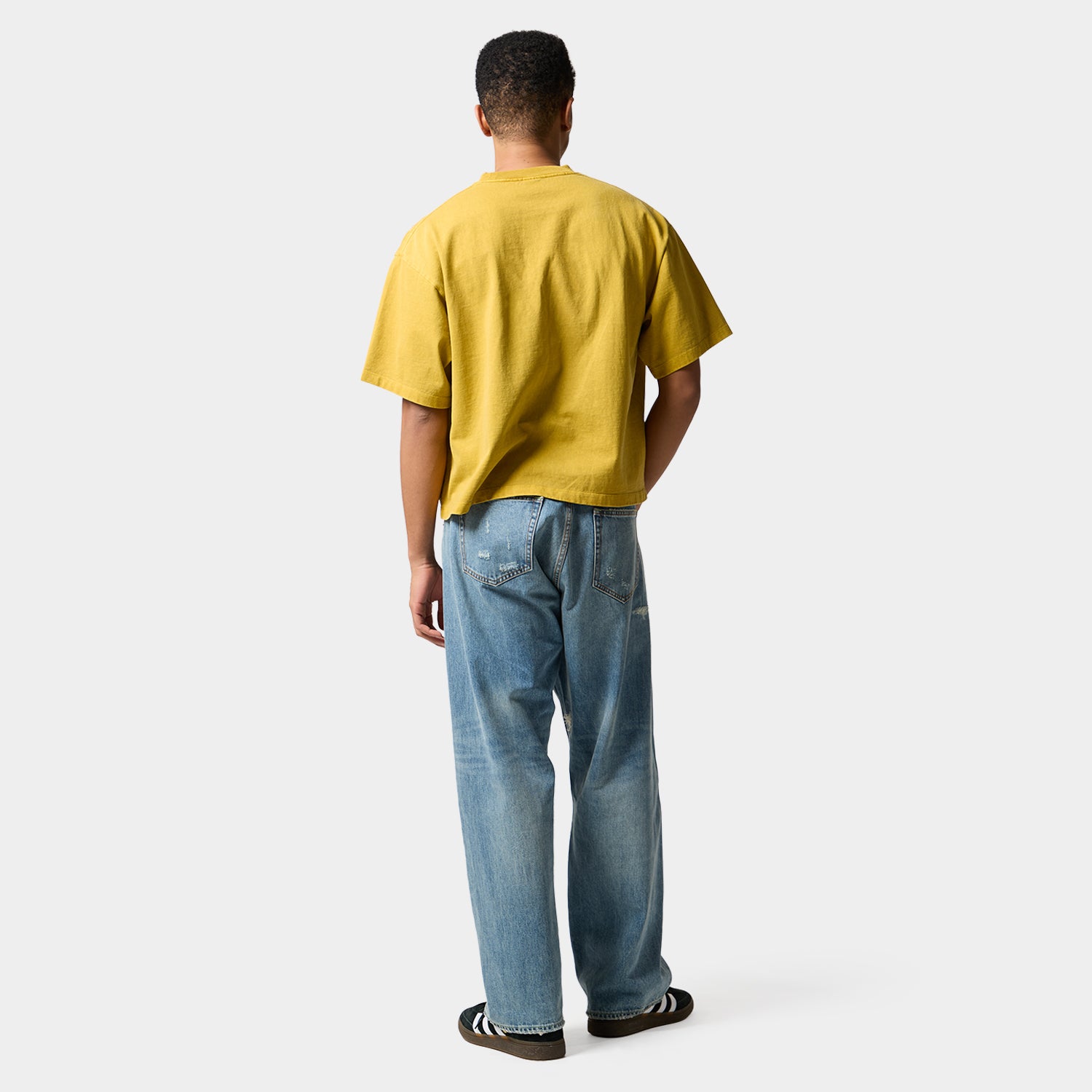 HUF (ハフ) Worldwide JP /TOPS & SHIRTS(トップス&シャツ)/ CLASSIC ARCH WIDE CREW商品 / YELLOW