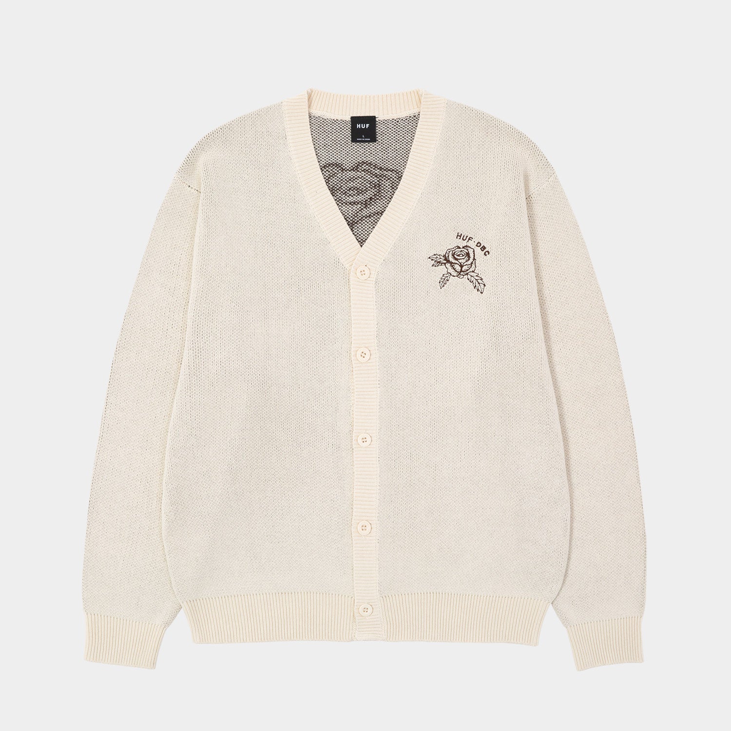 HUF (ハフ) Worldwide JP /KNITS & SWEATERS(ニット&セーター)/ ROSE CARDIGAN商品 / BLEACH