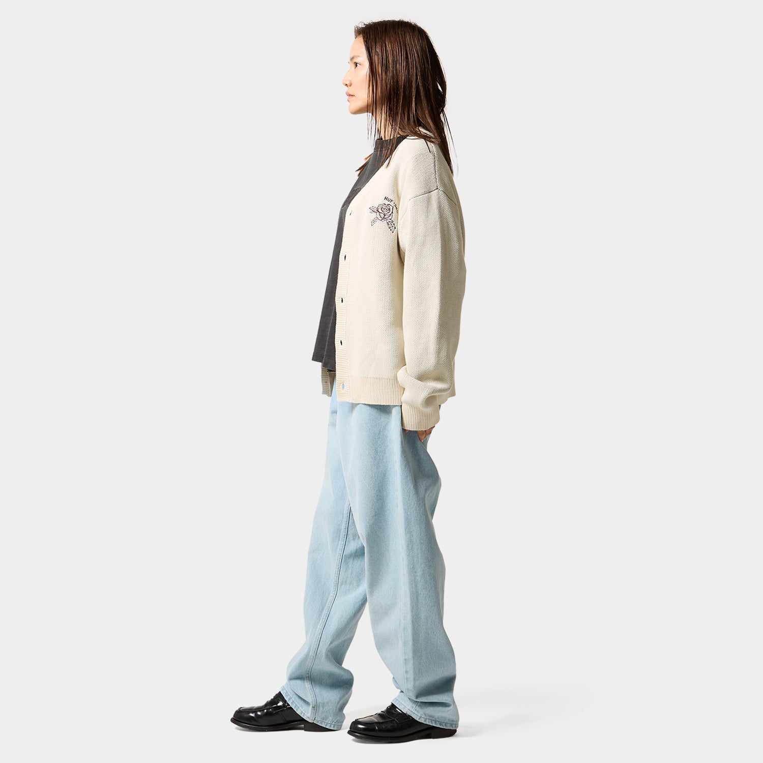 HUF (ハフ) Worldwide JP /KNITS & SWEATERS(ニット&セーター)/ ROSE CARDIGAN商品 / BLEACH