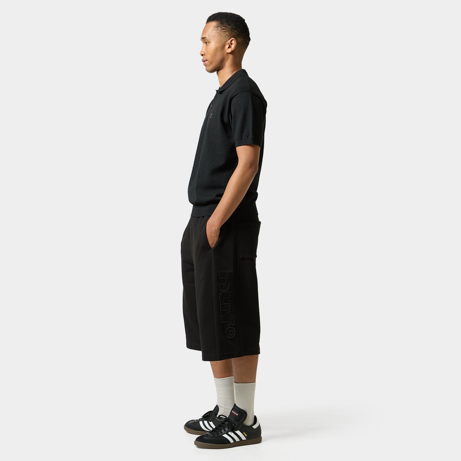 HUF (ハフ) Worldwide JP /TOPS & SHIRTS(トップス&シャツ)/ SERIF H KNIT POLO TOP商品 / LIME