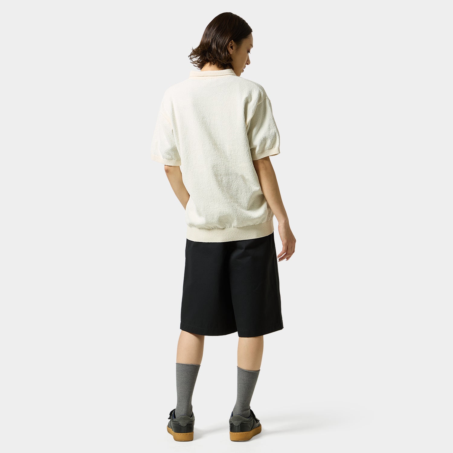 HUF (ハフ) Worldwide JP /TOPS & SHIRTS(トップス&シャツ)/ SERIF H KNIT POLO TOP商品 / LIME