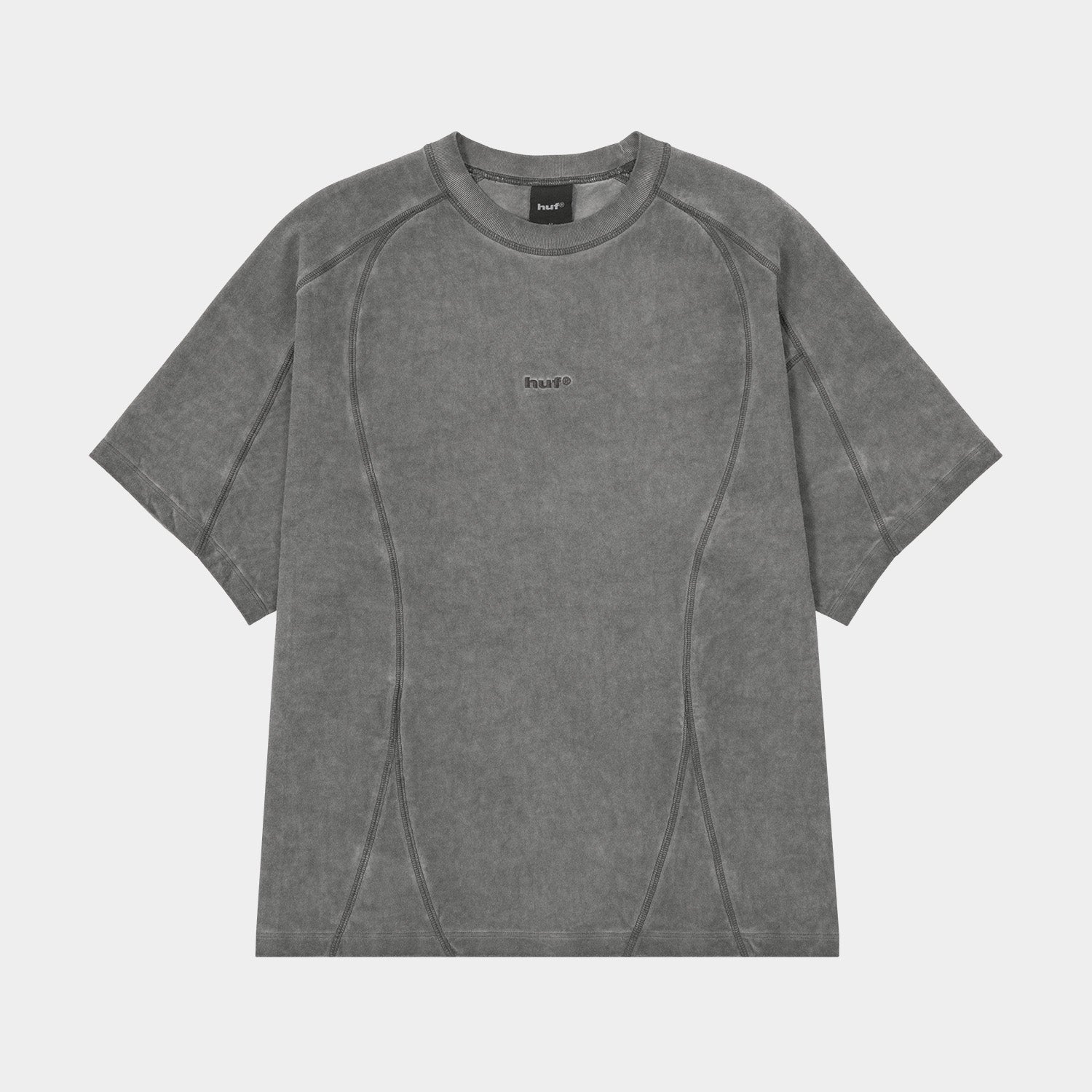HUF (ハフ) Worldwide JP /TOPS & SHIRTS(トップス&シャツ)/ WASHED PANELED CREW商品 / LT BLUE