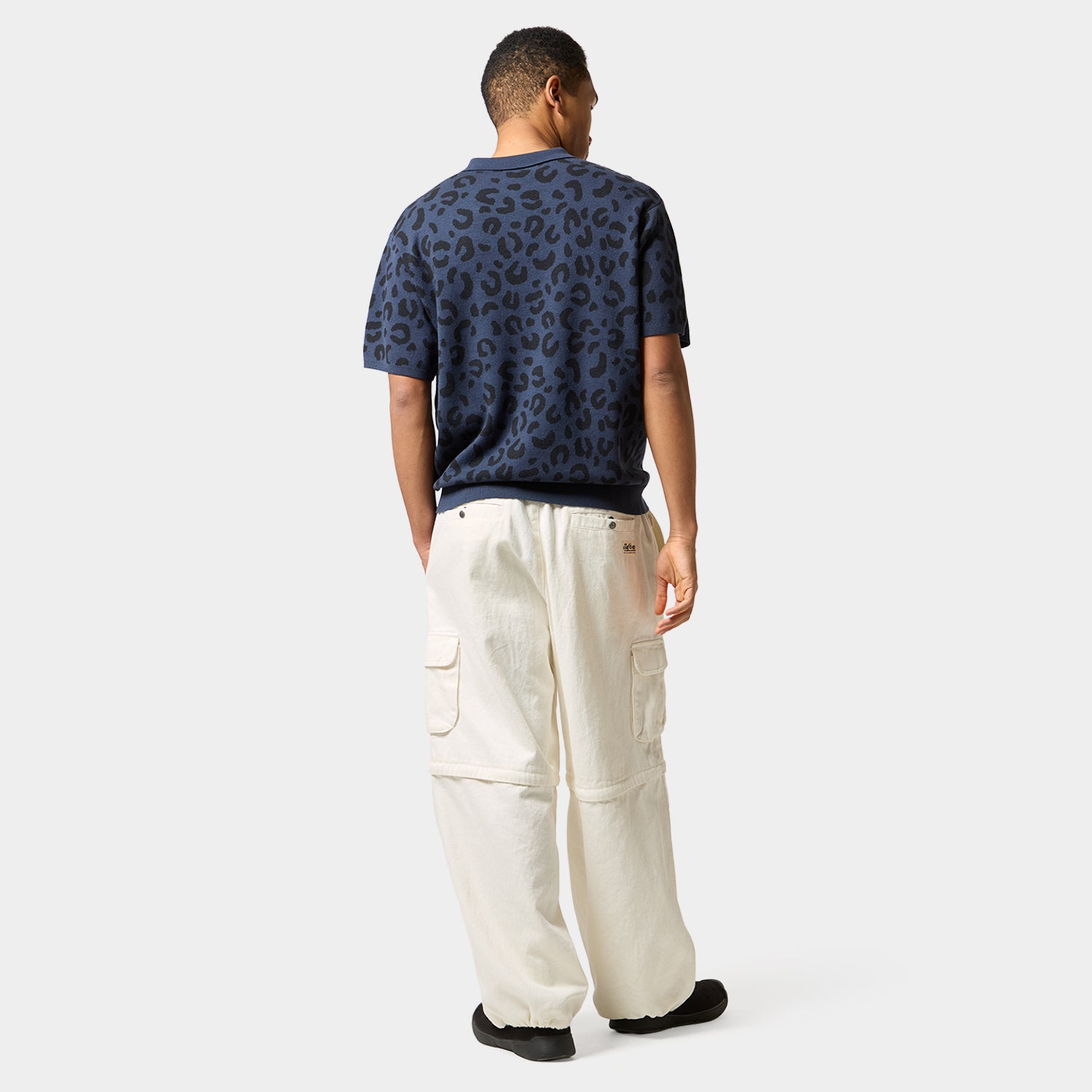 HUF (ハフ) Worldwide JP /TOPS & SHIRTS(トップス&シャツ)/ huf CO-OP CHUNKY CHEETAH KNIT POLO商品 / BEIGE