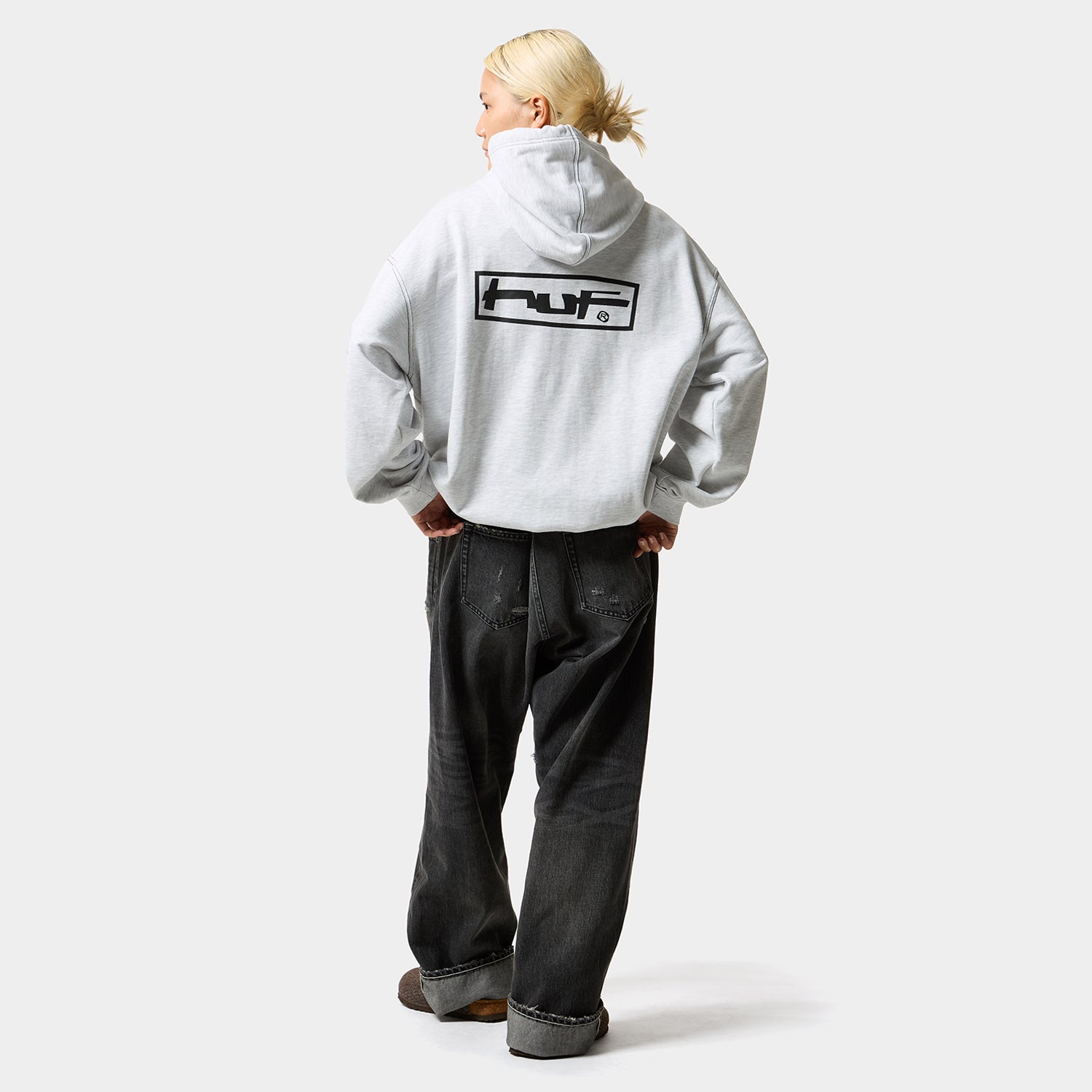 HUF (ハフ) Worldwide JP /HOODIES(パーカー)/ STRETCH FULL ZIP HOODIE商品 / ASH