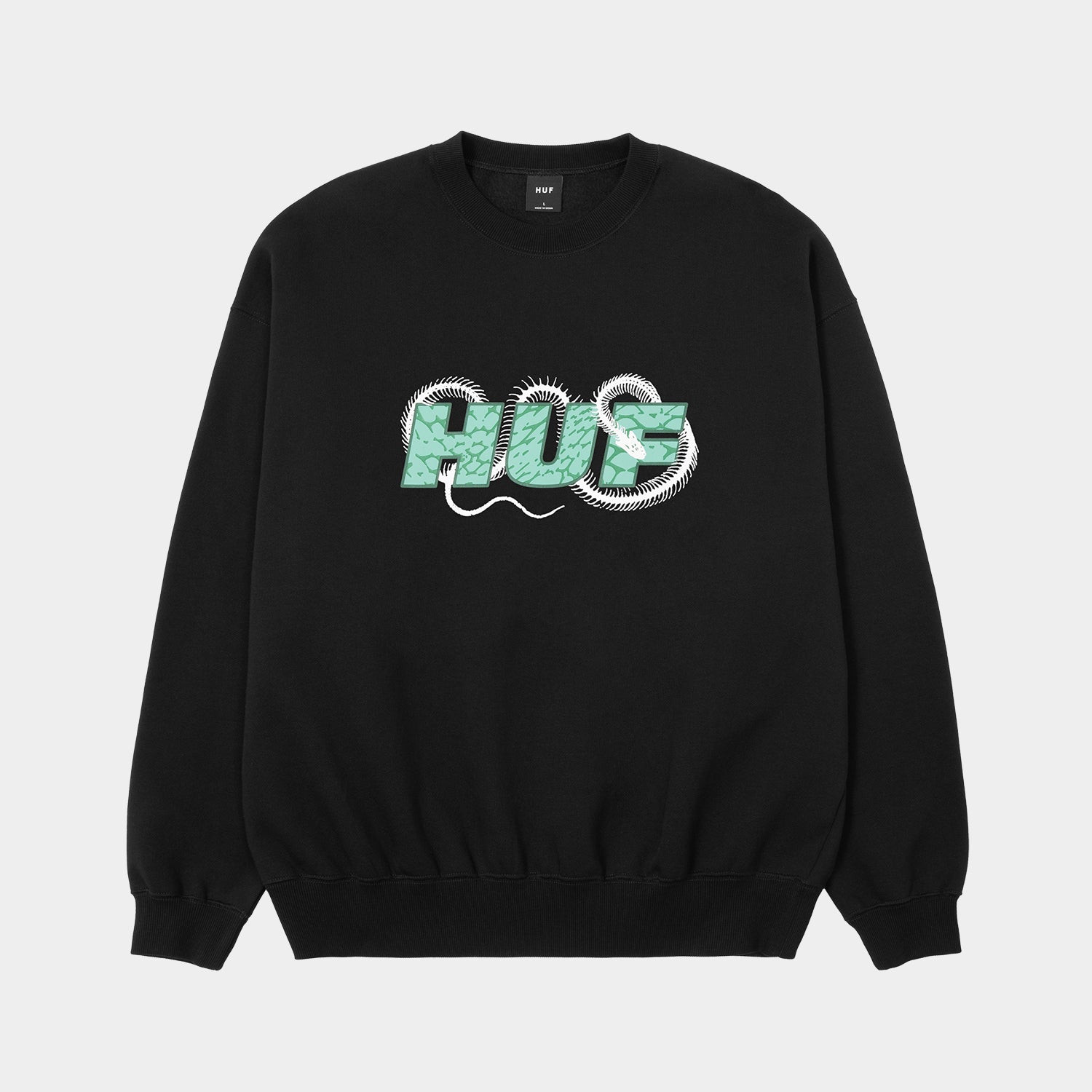 HUF (ハフ) Worldwide JP /SWEATSHIRTS(スウェットシャツ)/ COBRA CREWNECK商品 / BLACK