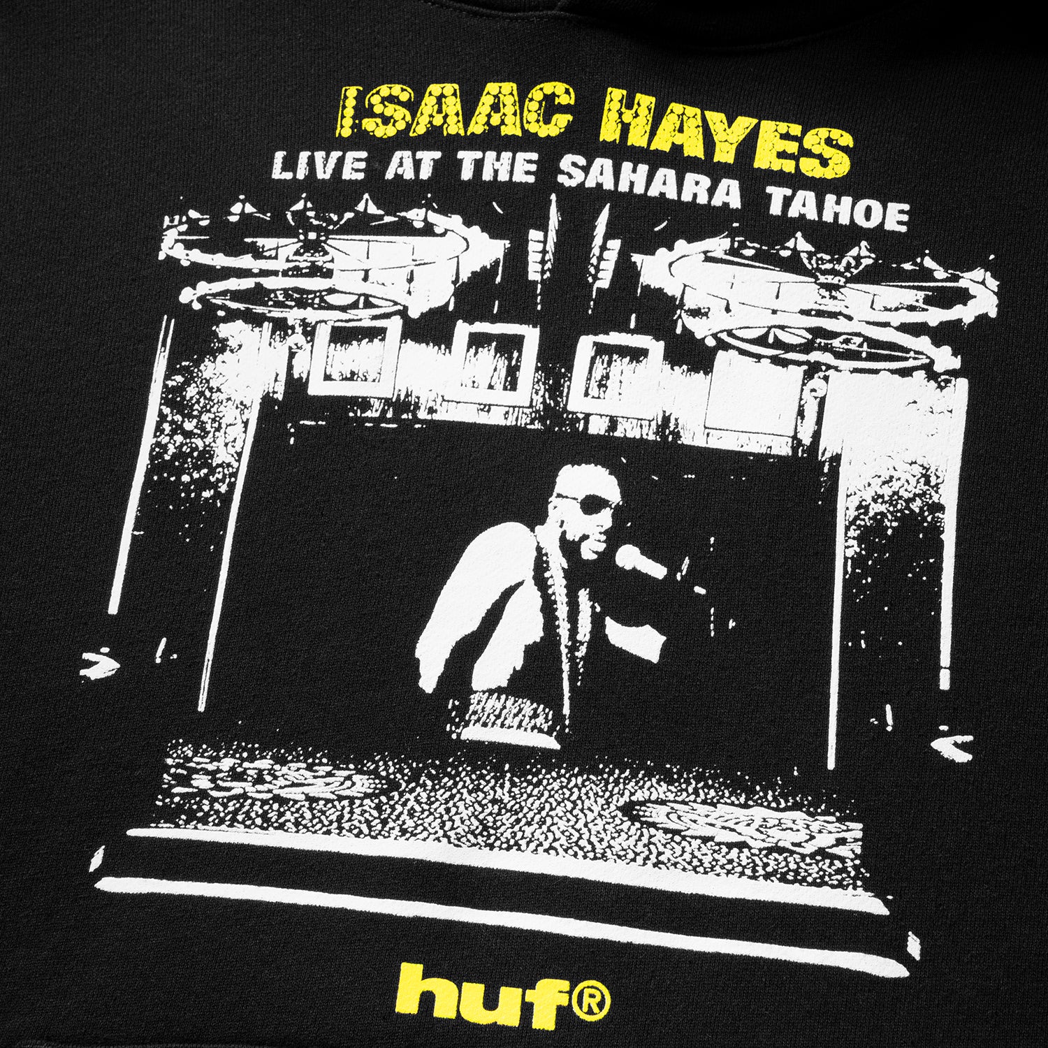 HUF (ハフ) Worldwide JP /HOODIES(パーカー)/ HUF X ISAAC HAYES TAHOE HEAVYWEIGHT HOODIE商品 / BLACK