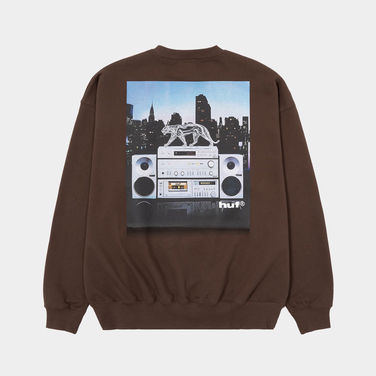 HUF (ハフ) Worldwide JP /KNITS & SWEATERS(ニット&セーター)/ MIDNIGHT RADIO CREW商品 / BLACK