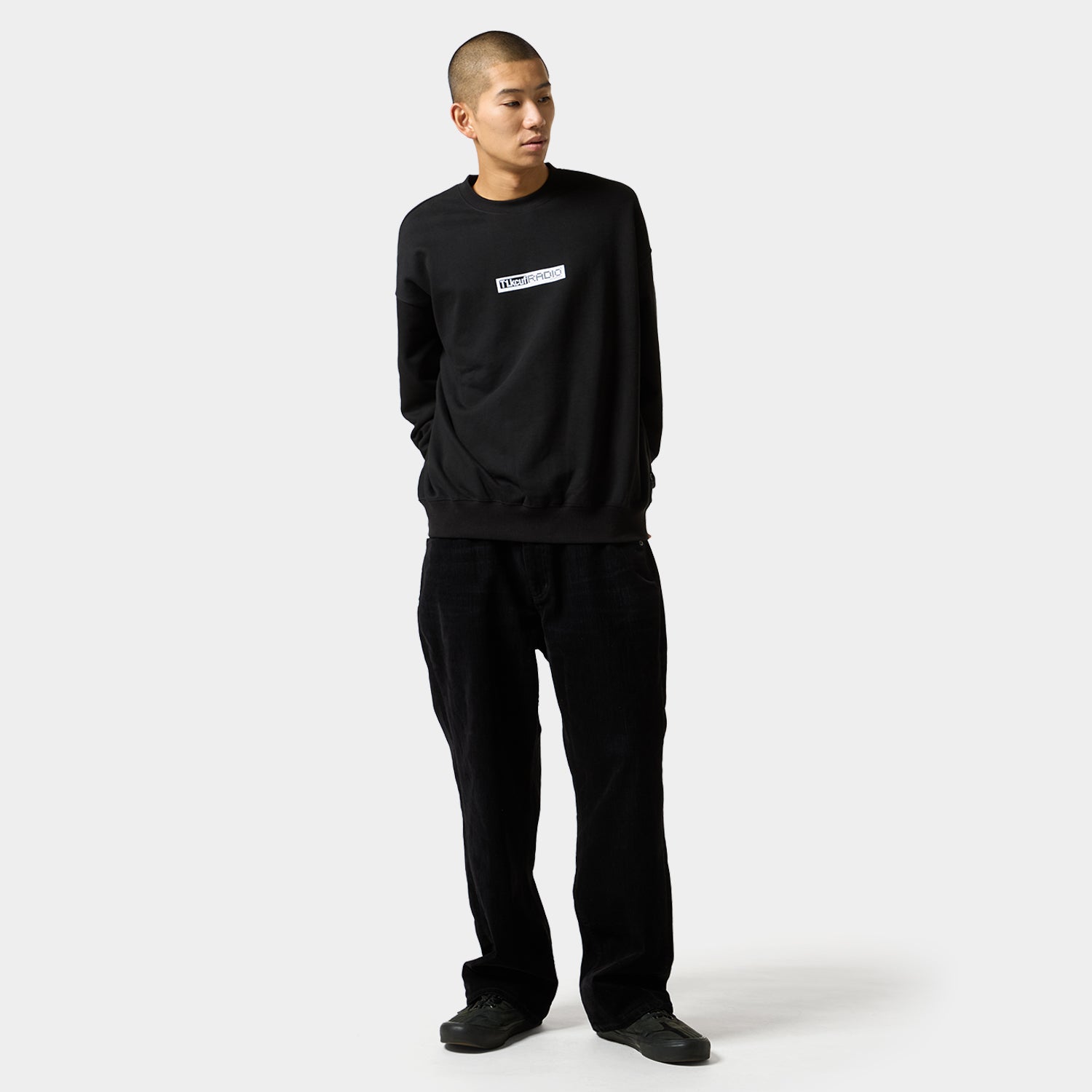 HUF (ハフ) Worldwide JP /KNITS & SWEATERS(ニット&セーター)/ MIDNIGHT RADIO CREW商品 / BLACK