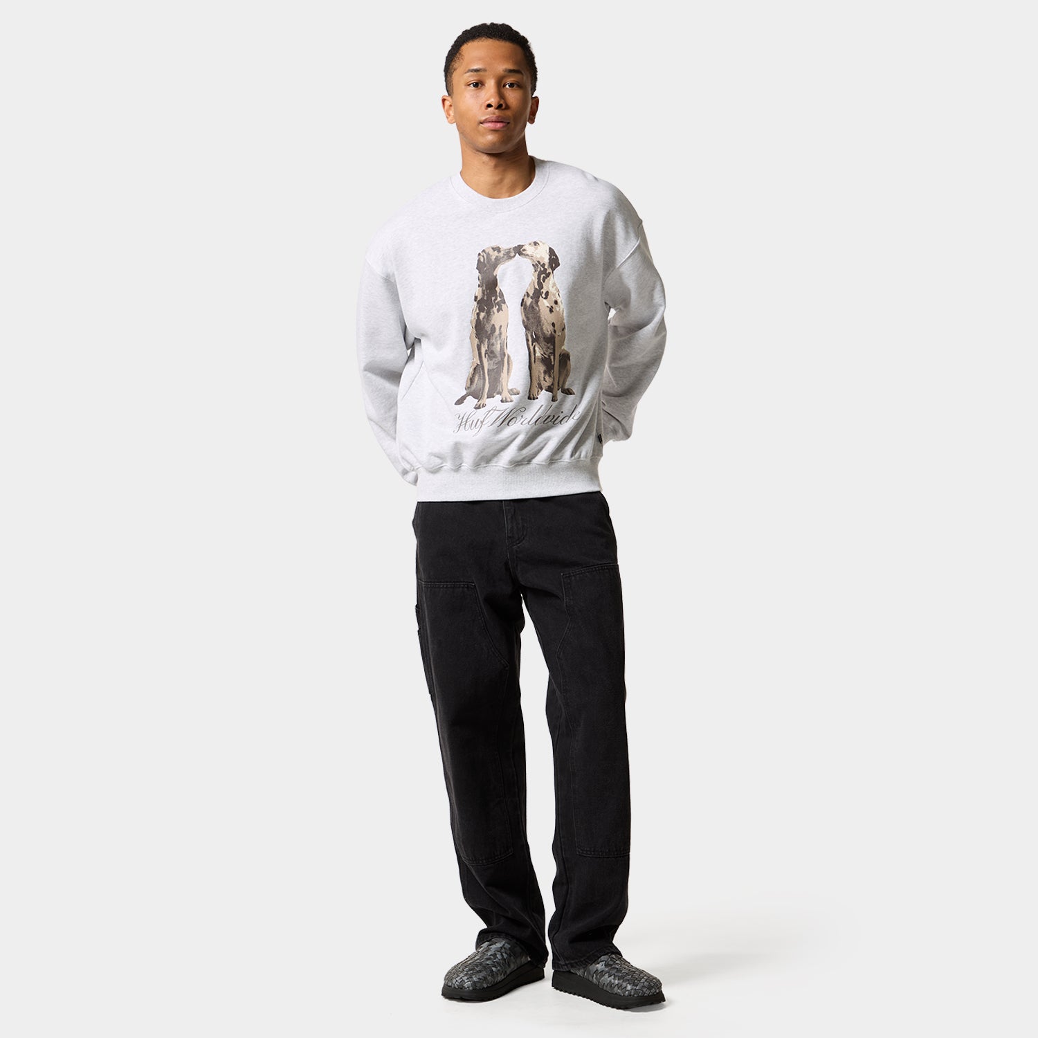 HUF (ハフ) Worldwide JP /SWEATSHIRTS(スウェットシャツ)/ DOGGED CREW商品 / ASH GREY