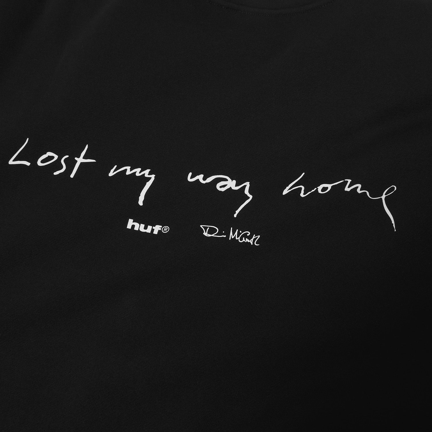 HUF (ハフ) Worldwide JP /SWEATSHIRTS(スウェットシャツ)/ LOST MY WAY HOME CREW商品 / BLACK
