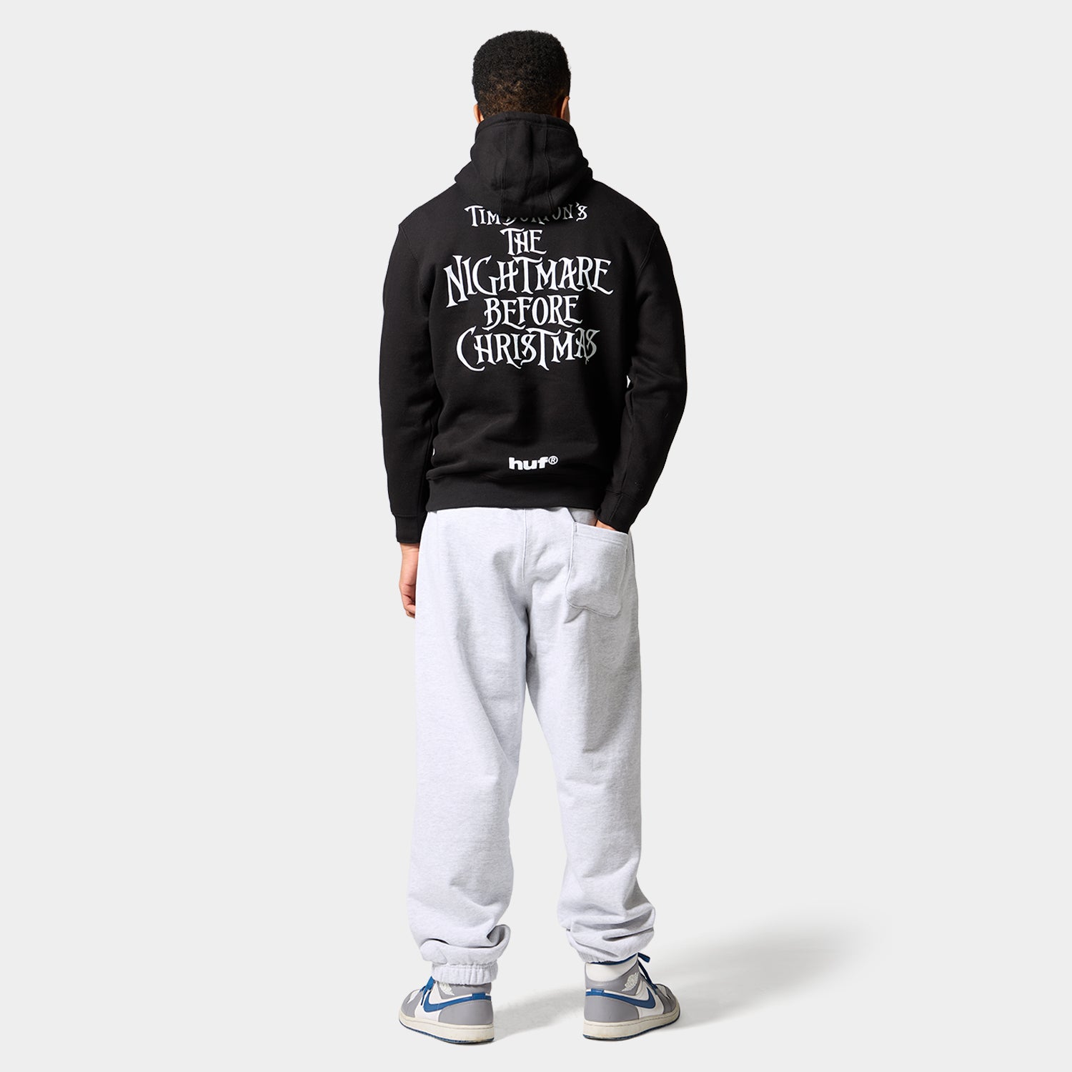 HUF (ハフ) Worldwide JP /HOODIES(パーカー)/ HUF X NIGHTMARE BEFORE CHRISTMAS JACK TOWN MEETING HOODIE商品 / BLACK