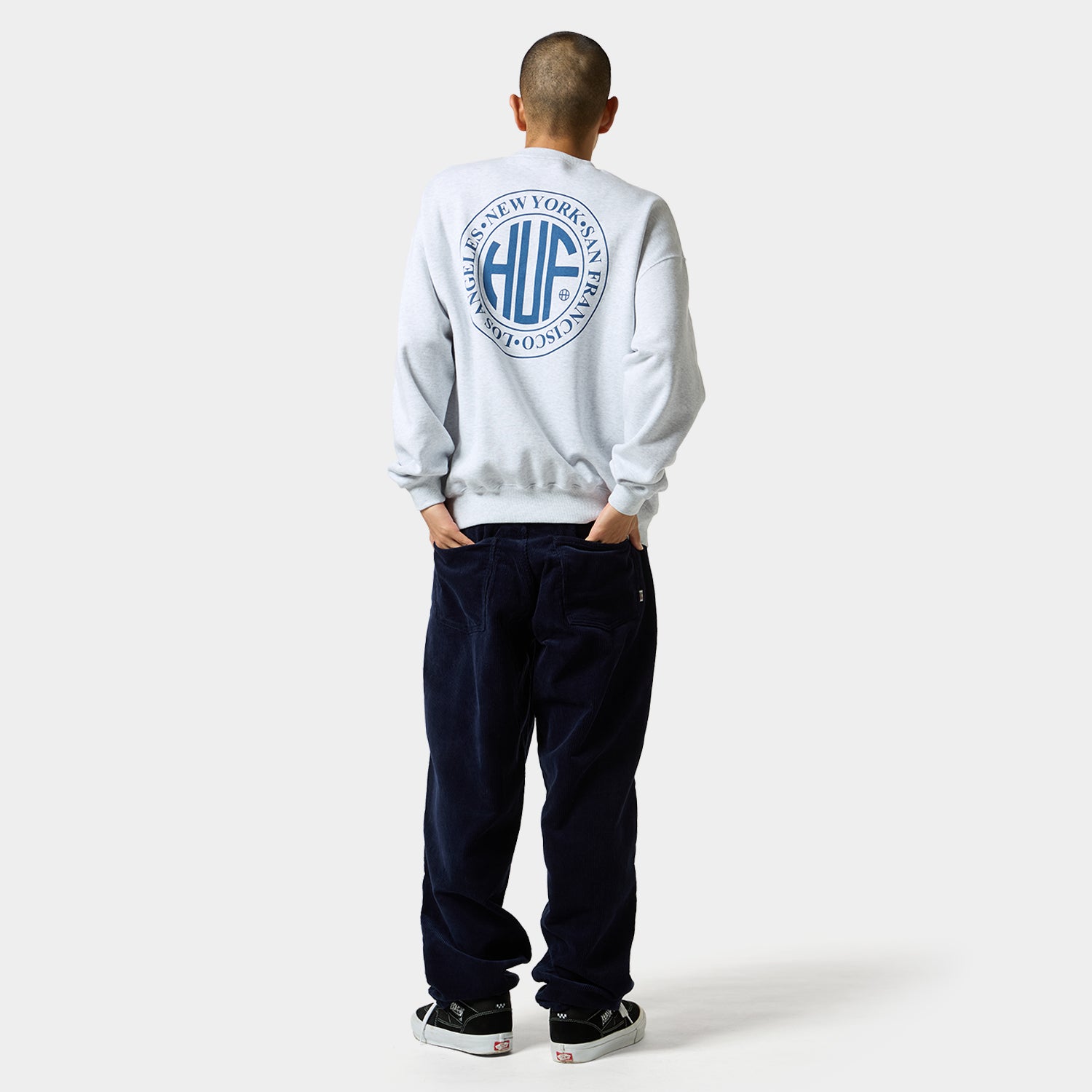 HUF (ハフ) Worldwide JP /SWEATSHIRTS(スウェットシャツ)/ REGIONAL CREWNECK商品 / BLACK